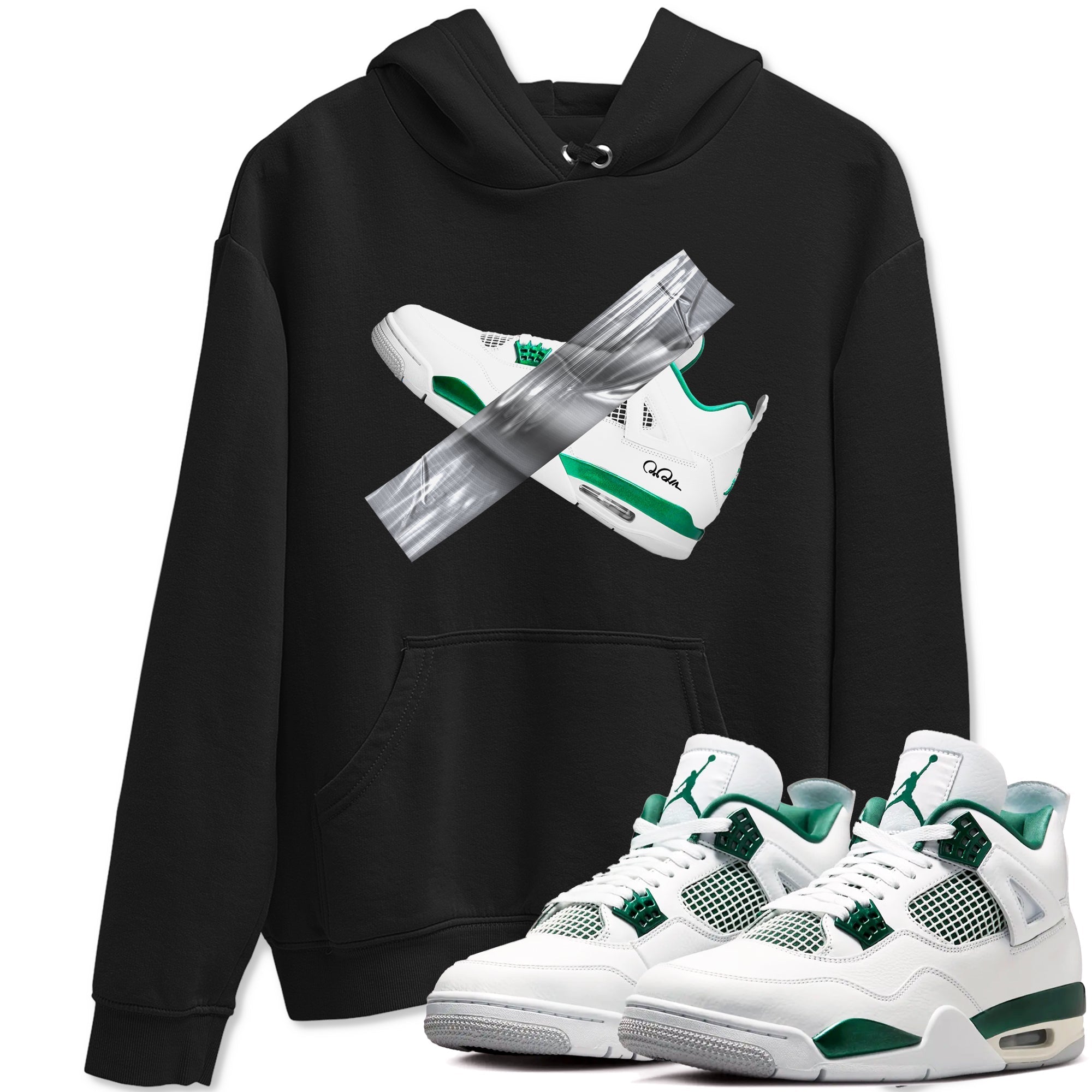 Duct Tape snkmatch Tees - Air Jordan 4 Oxidized Green