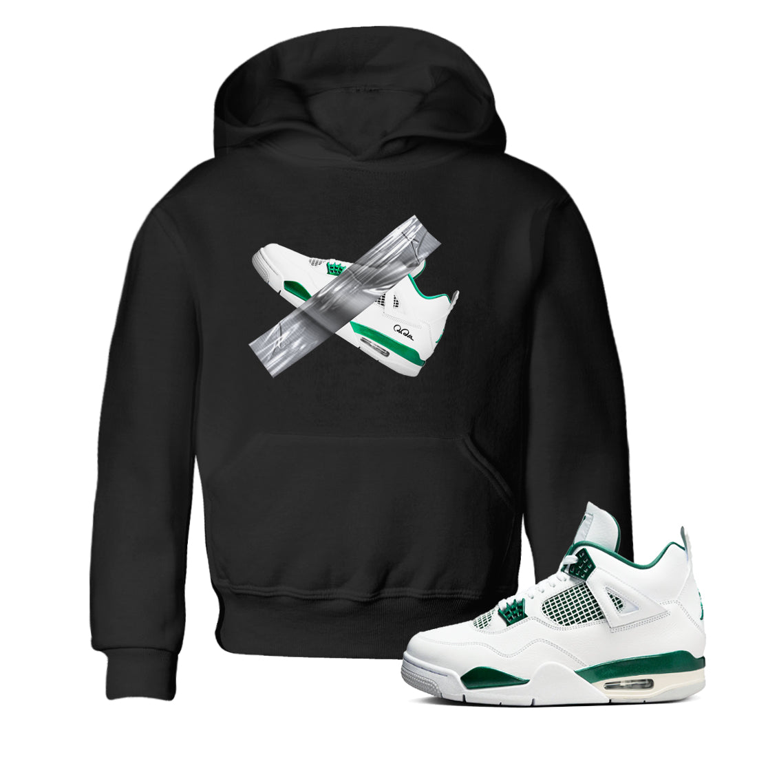 Duct Tape snkmatch Tees Kids - Air Jordan 4 Oxidized Green