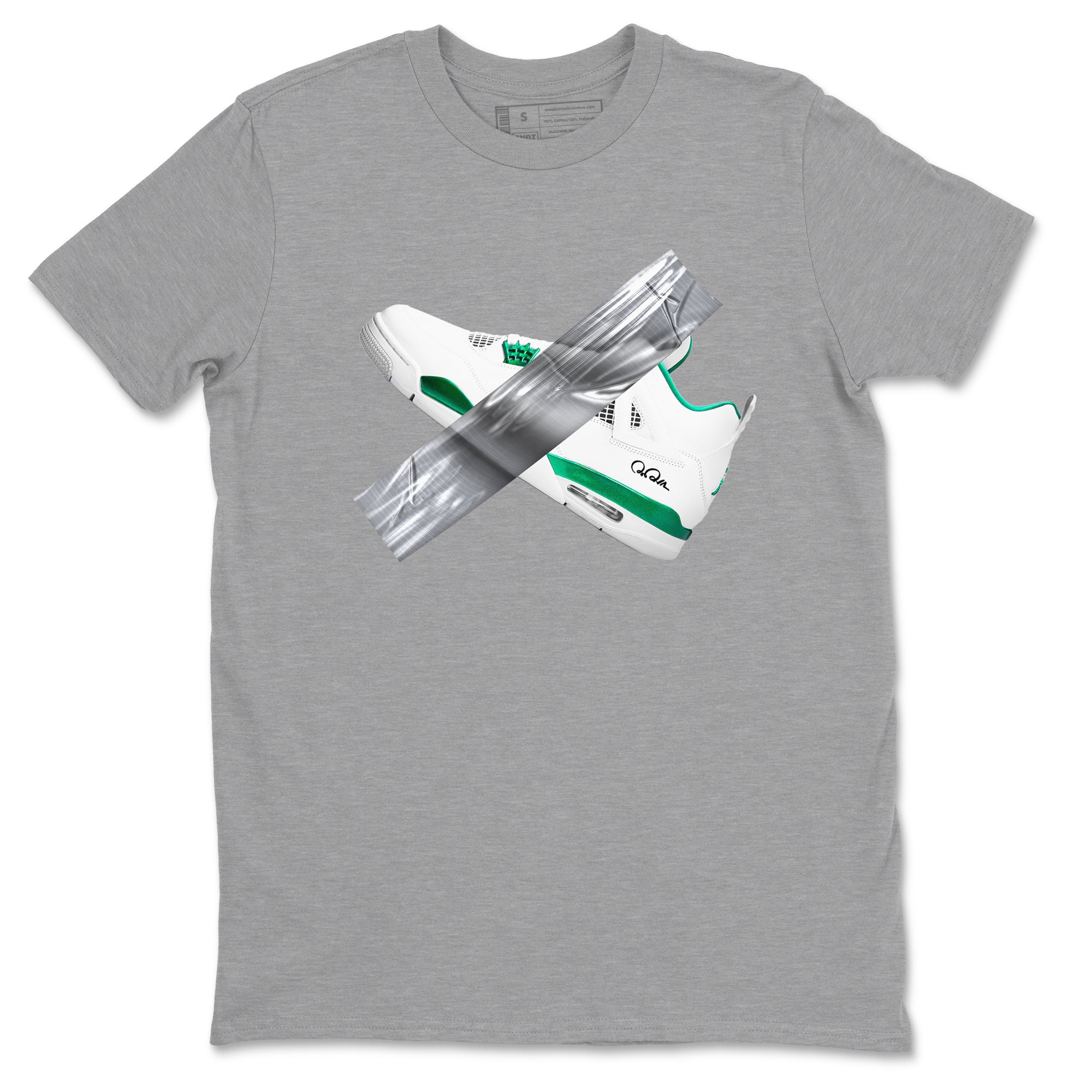 Duct Tape snkmatch Tees - Air Jordan 4 Oxidized Green