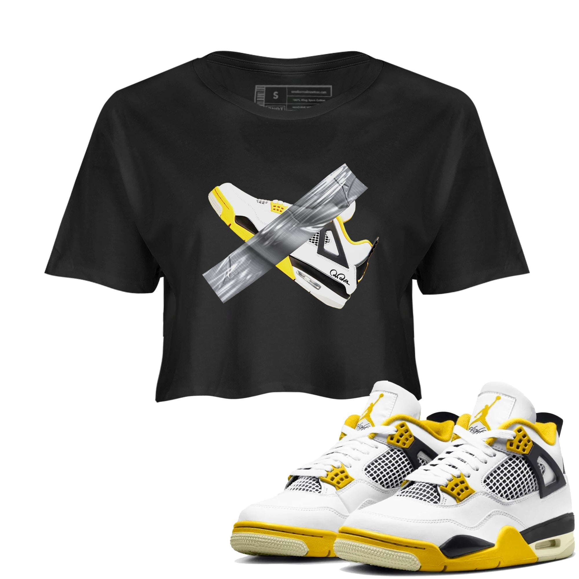 Duct Tape snkmatch Women's Top - Air Jordan 4 Vivid Sulfur