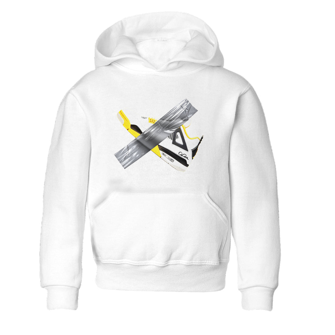 Duct Tape snkmatch Tees Kids - Air Jordan 4 Vivid Sulfur