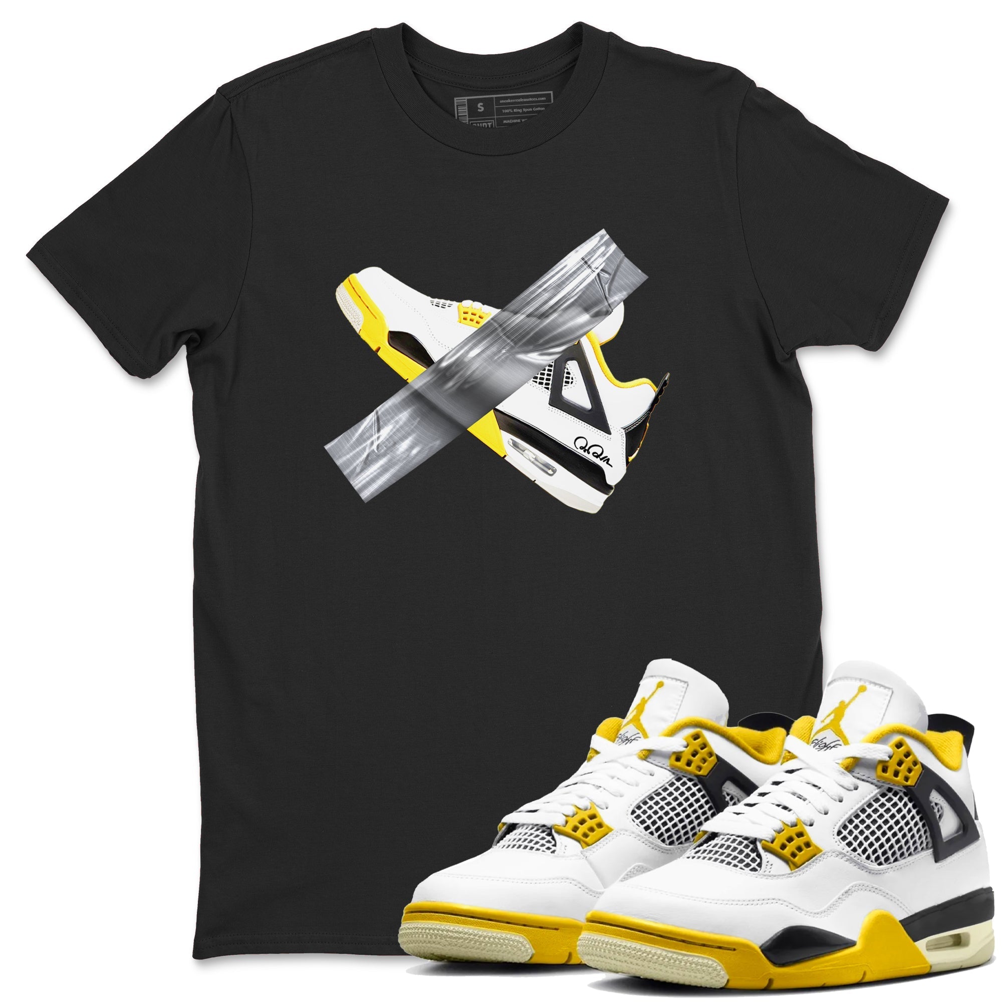 Duct Tape snkmatch Tees - Air Jordan 4 Vivid Sulfur