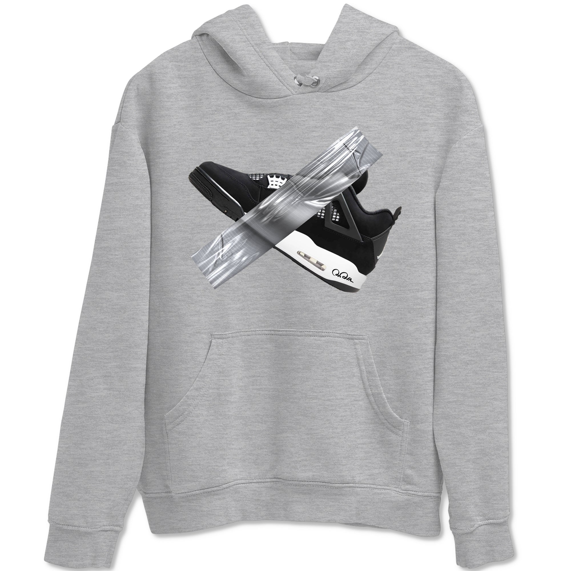 Duct Tape snkmatch Tees - Air Jordan 4 White Thunder