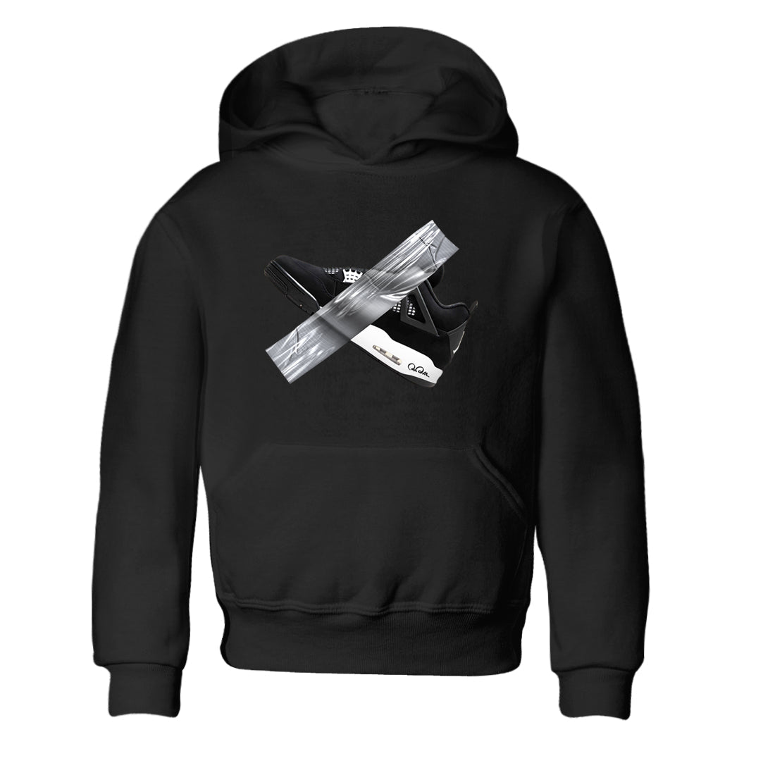 Duct Tape snkmatch Tees Kids - Air Jordan 4 White Thunder