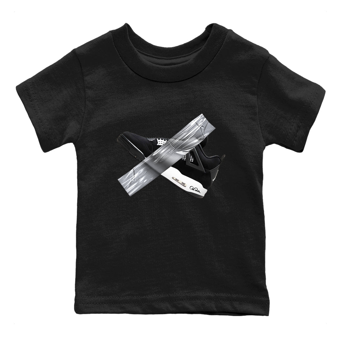 Duct Tape snkmatch Tees Kids - Air Jordan 4 White Thunder