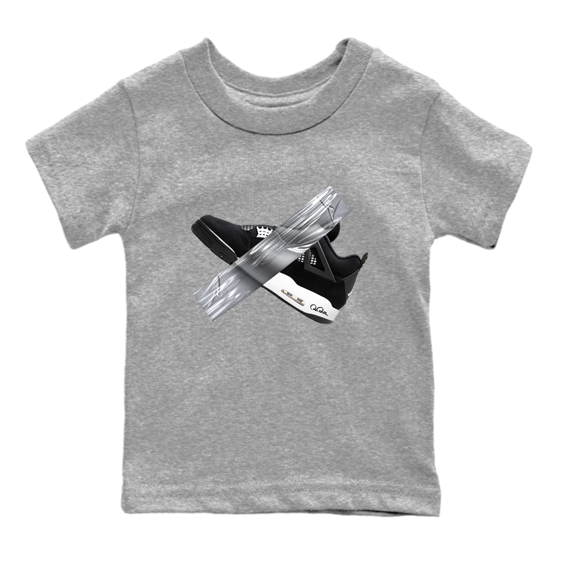Duct Tape snkmatch Tees Kids - Air Jordan 4 White Thunder