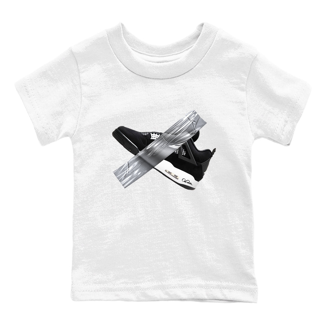 Duct Tape snkmatch Tees Kids - Air Jordan 4 White Thunder
