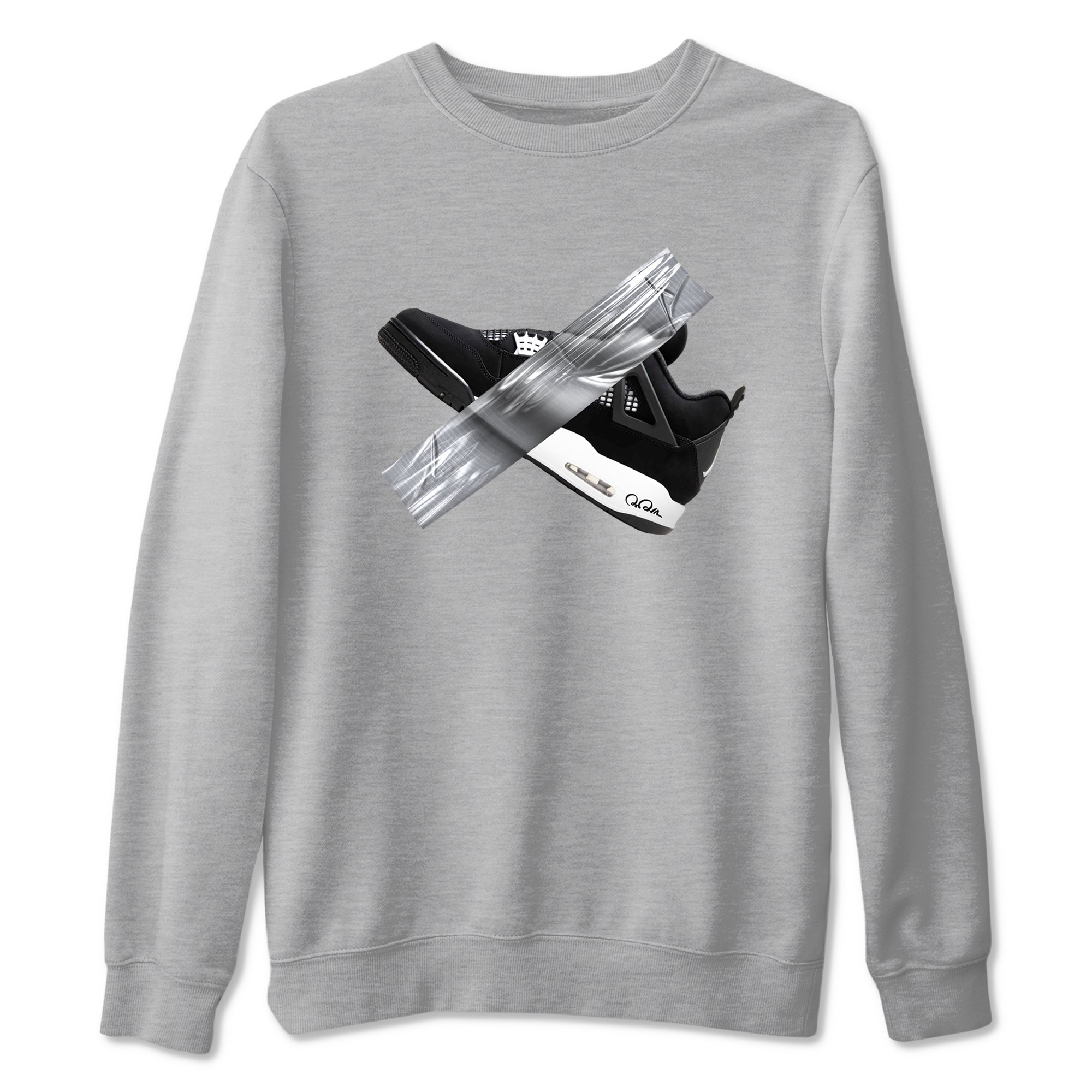 Duct Tape snkmatch Tees - Air Jordan 4 White Thunder