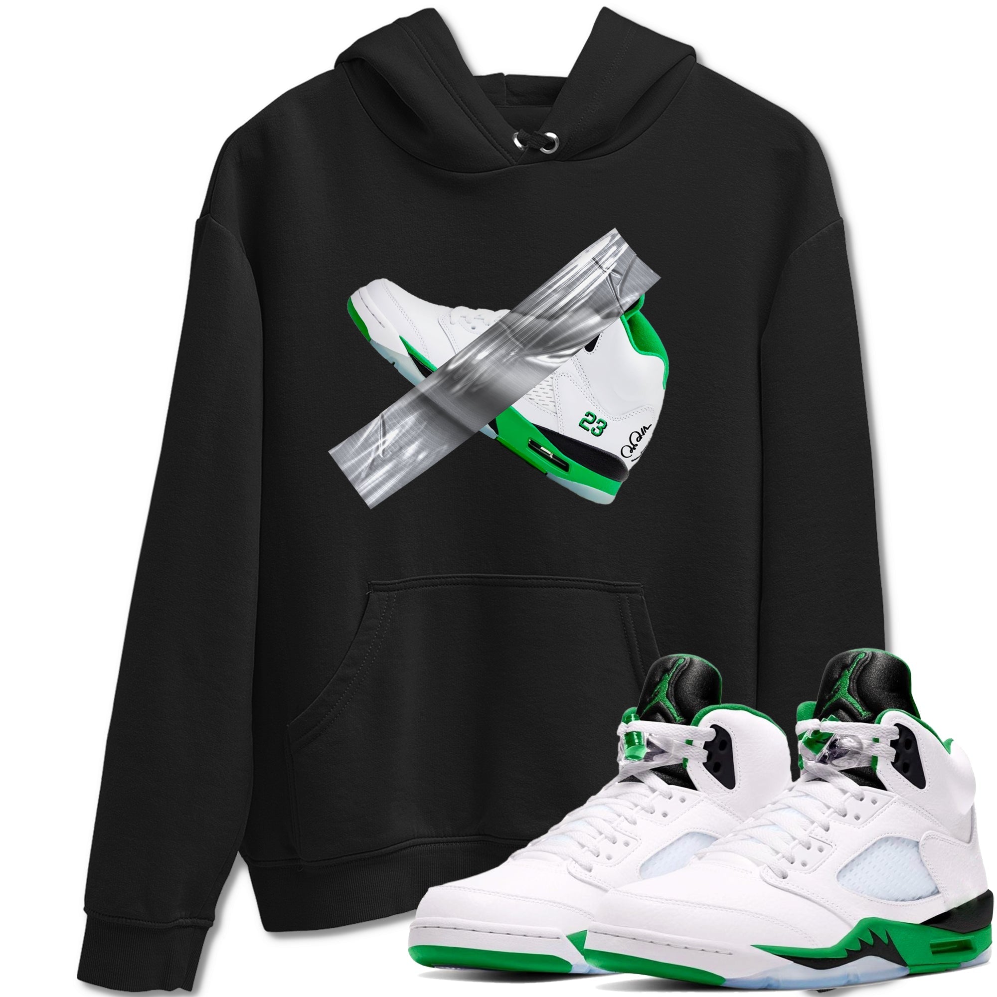 Duct Tape snkmatch Tees - Air Jordan 5 Lucky Green