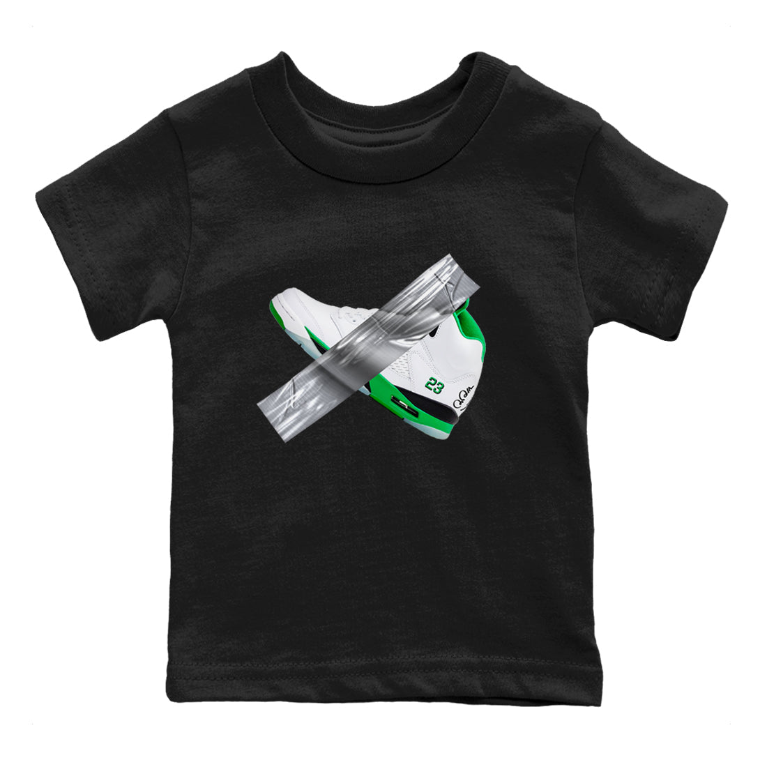 Duct Tape snkmatch Tees Kids - Air Jordan 5 Lucky Green
