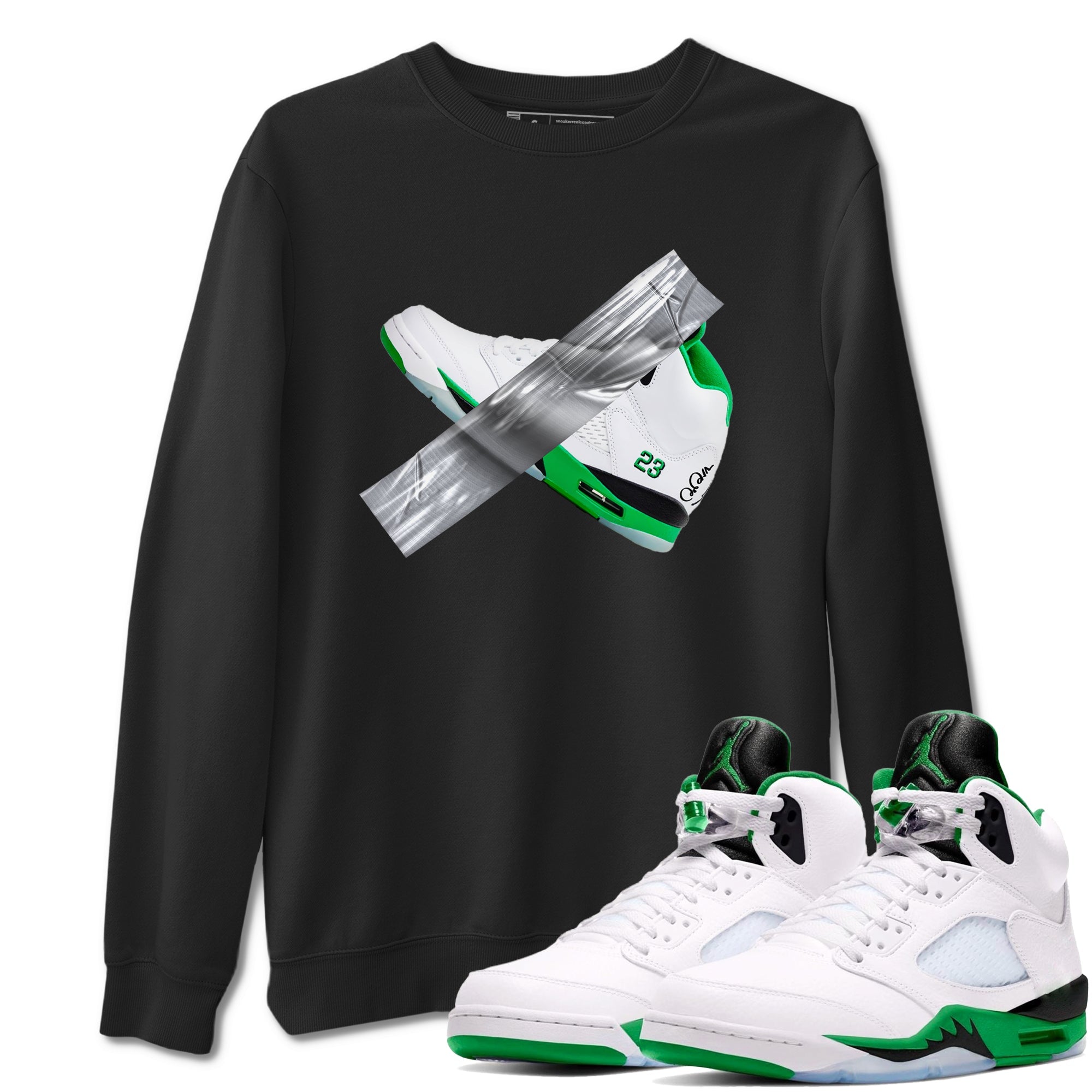 Duct Tape snkmatch Tees - Air Jordan 5 Lucky Green