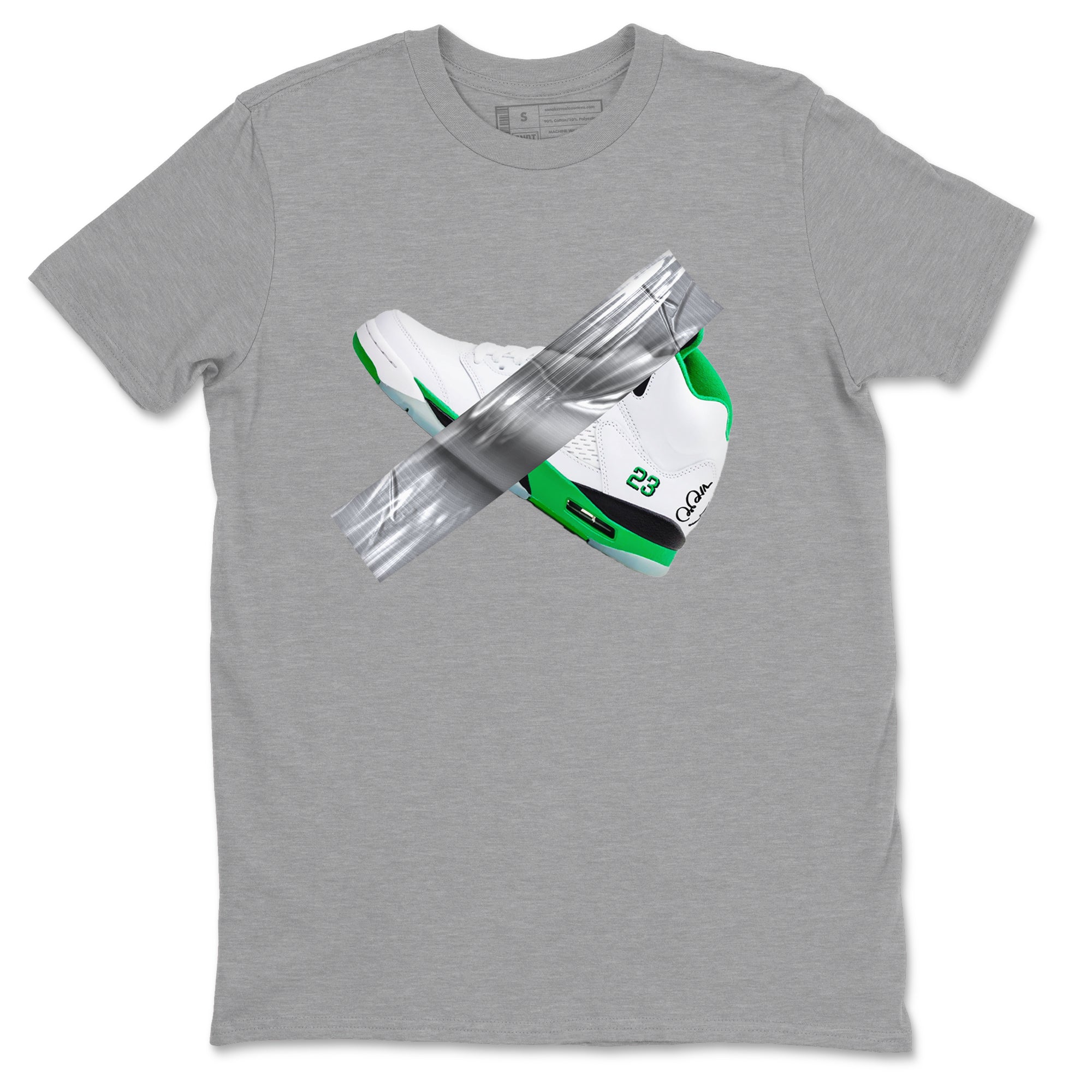 Duct Tape snkmatch Tees - Air Jordan 5 Lucky Green