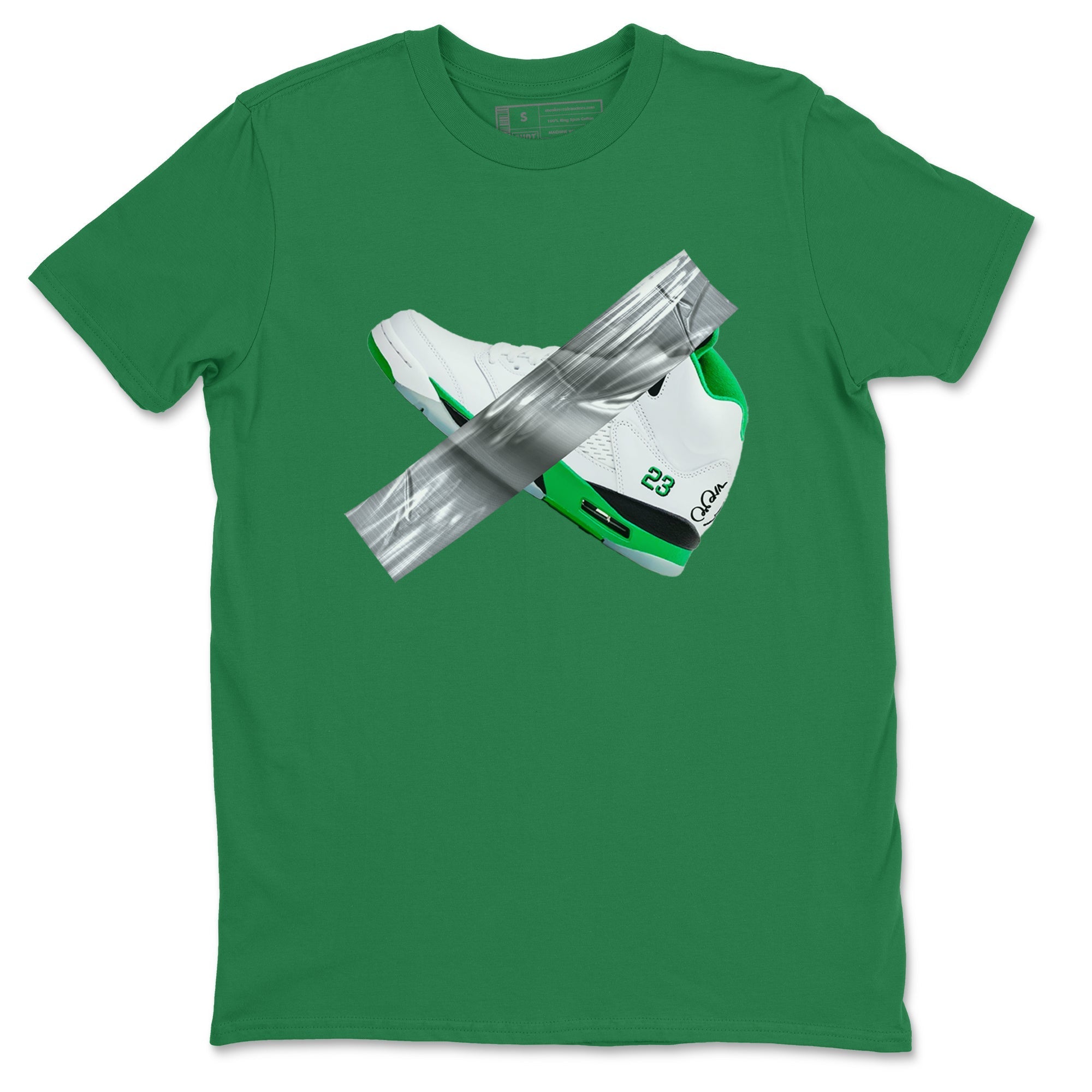 Duct Tape snkmatch Tees - Air Jordan 5 Lucky Green
