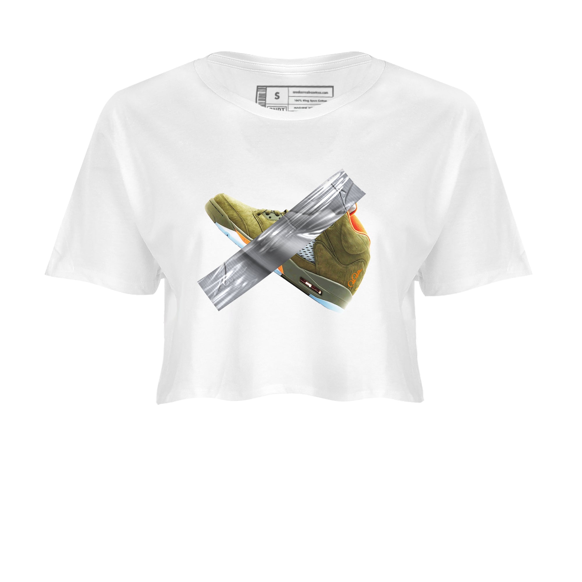 Duct Tape snkmatch Women's Top - Air Jordan 5 Olive