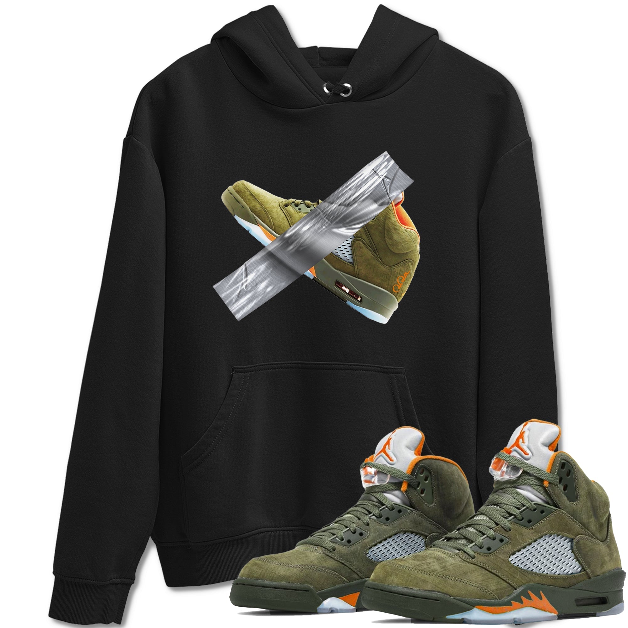 Duct Tape snkmatch Tees - Air Jordan 5 Olive