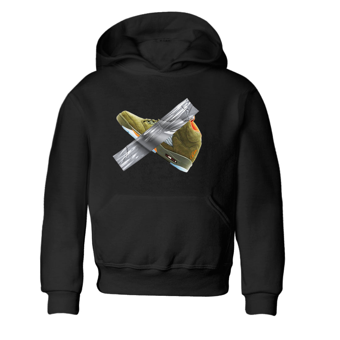 Duct Tape snkmatch Tees Kids - Air Jordan 5 Olive