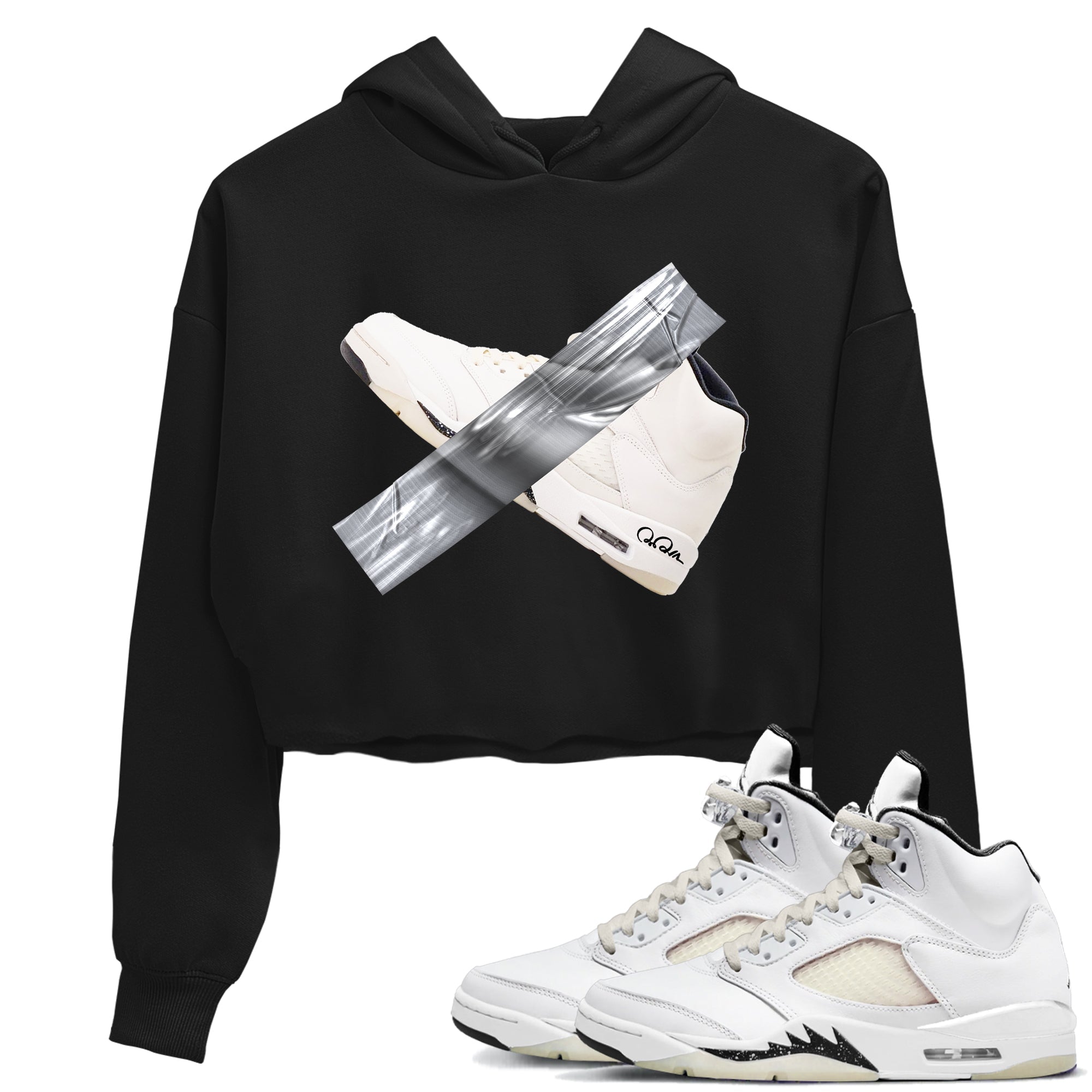 Duct Tape snkmatch Women's Top - Air Jordan 5 Sail
