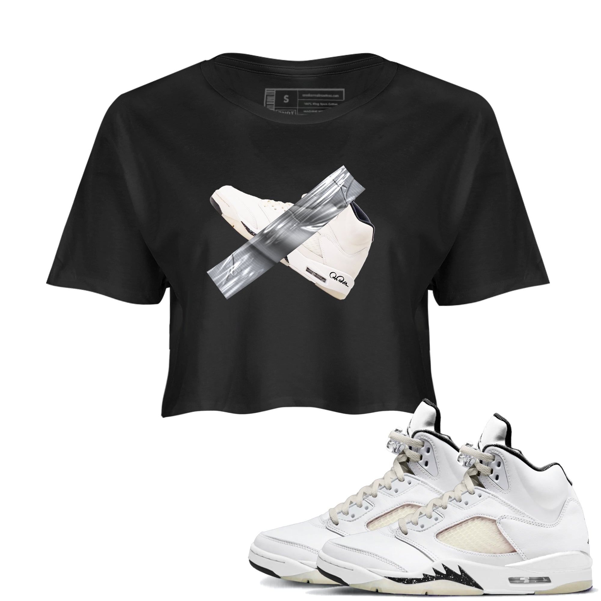 Duct Tape snkmatch Women's Top - Air Jordan 5 Sail