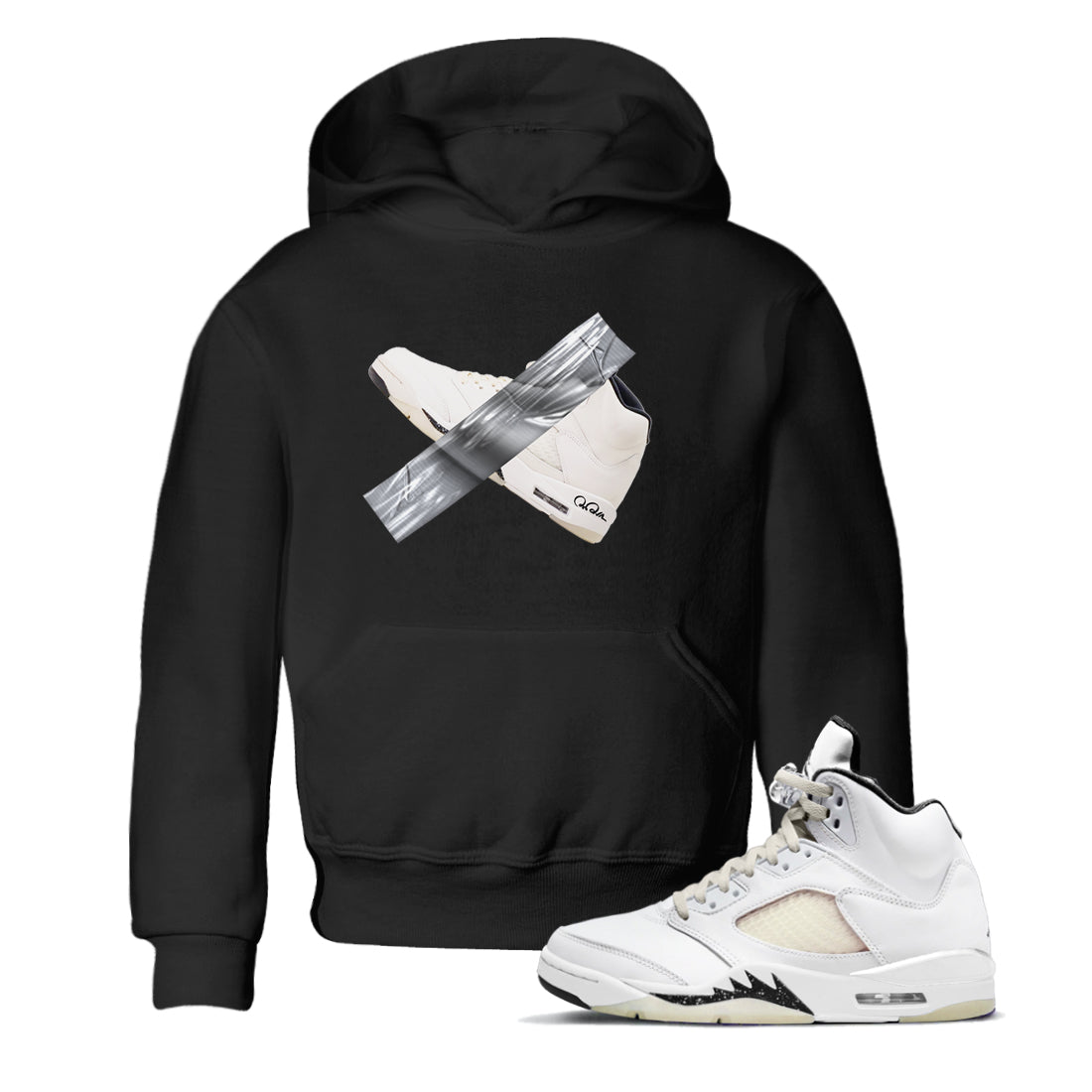 Duct Tape snkmatch Tees Kids - Air Jordan 5 Sail