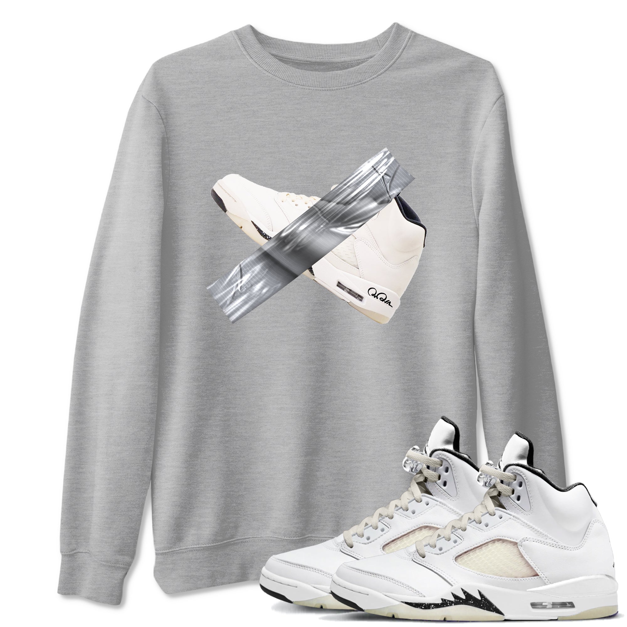 Duct Tape snkmatch Tees - Air Jordan 5 Sail