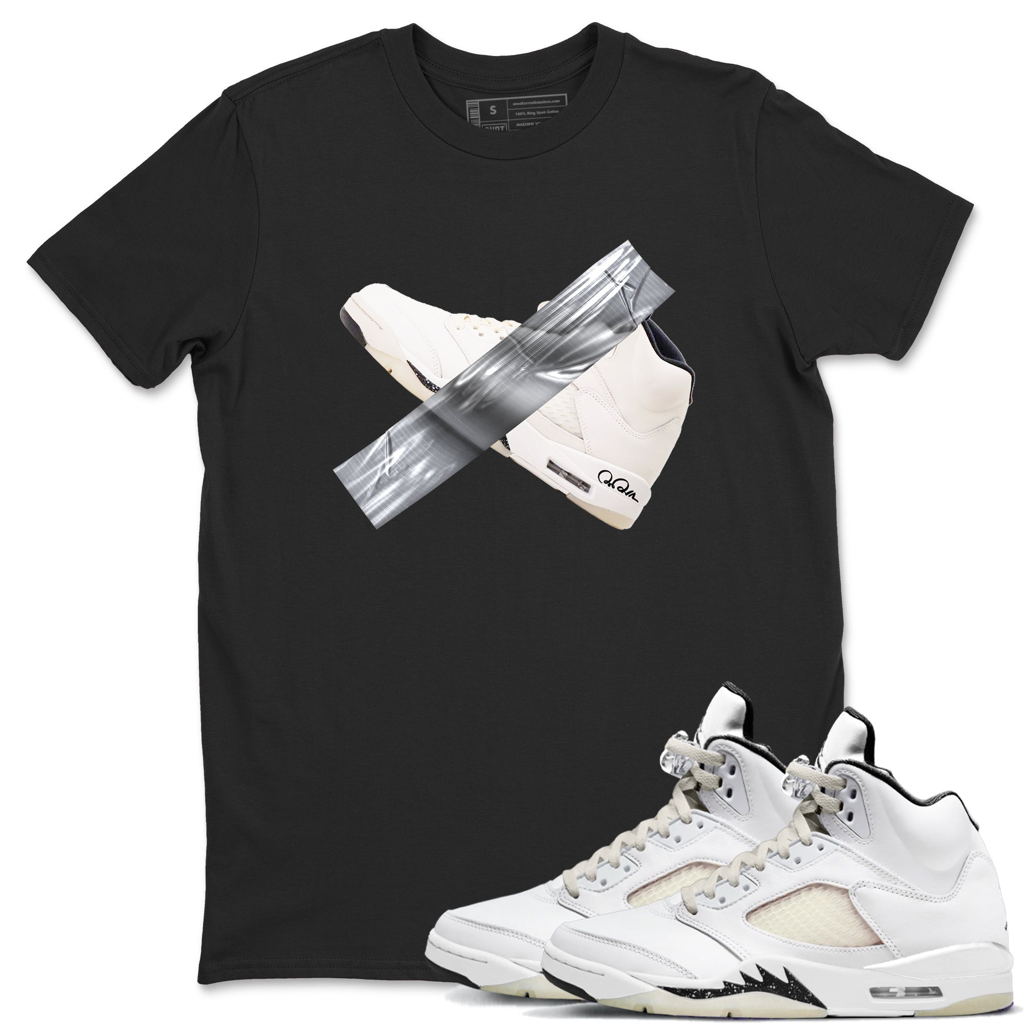 Duct Tape snkmatch Tees - Air Jordan 5 Sail
