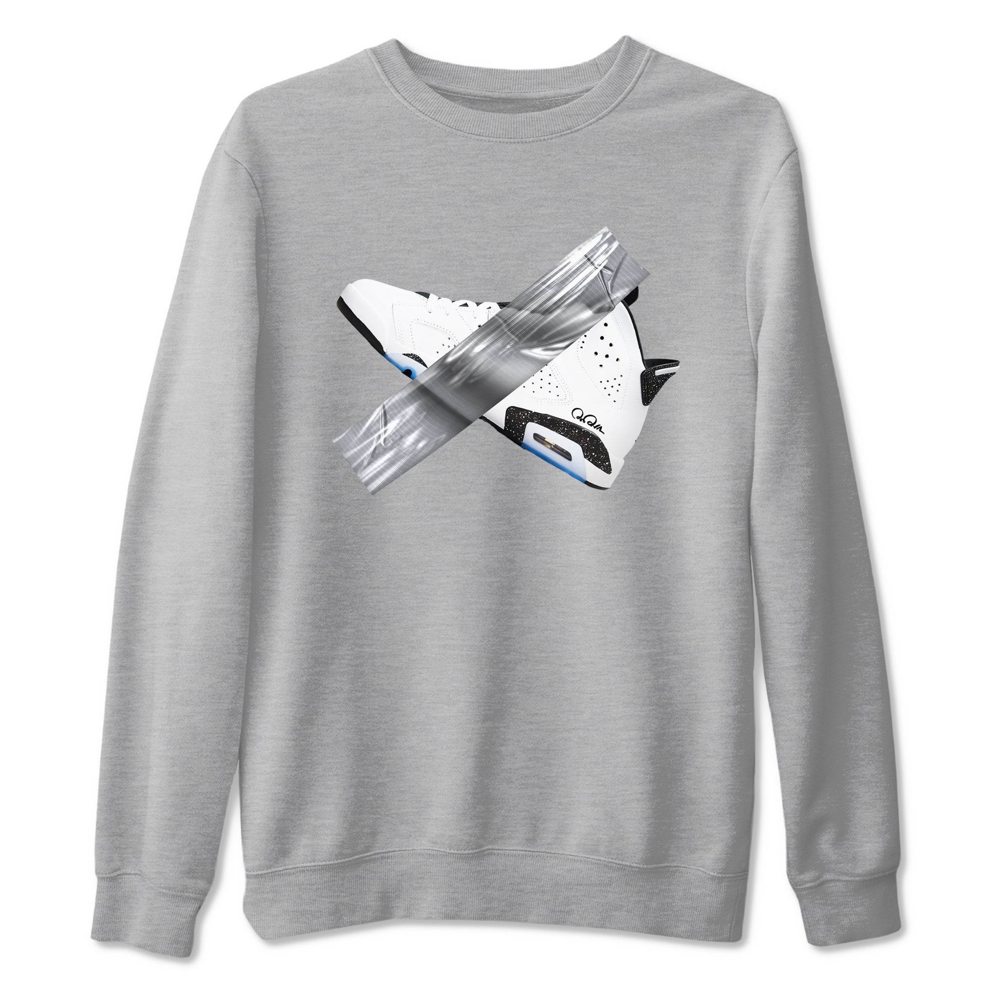 Duct Tape snkmatch Tees - Air Jordan 6 White Black