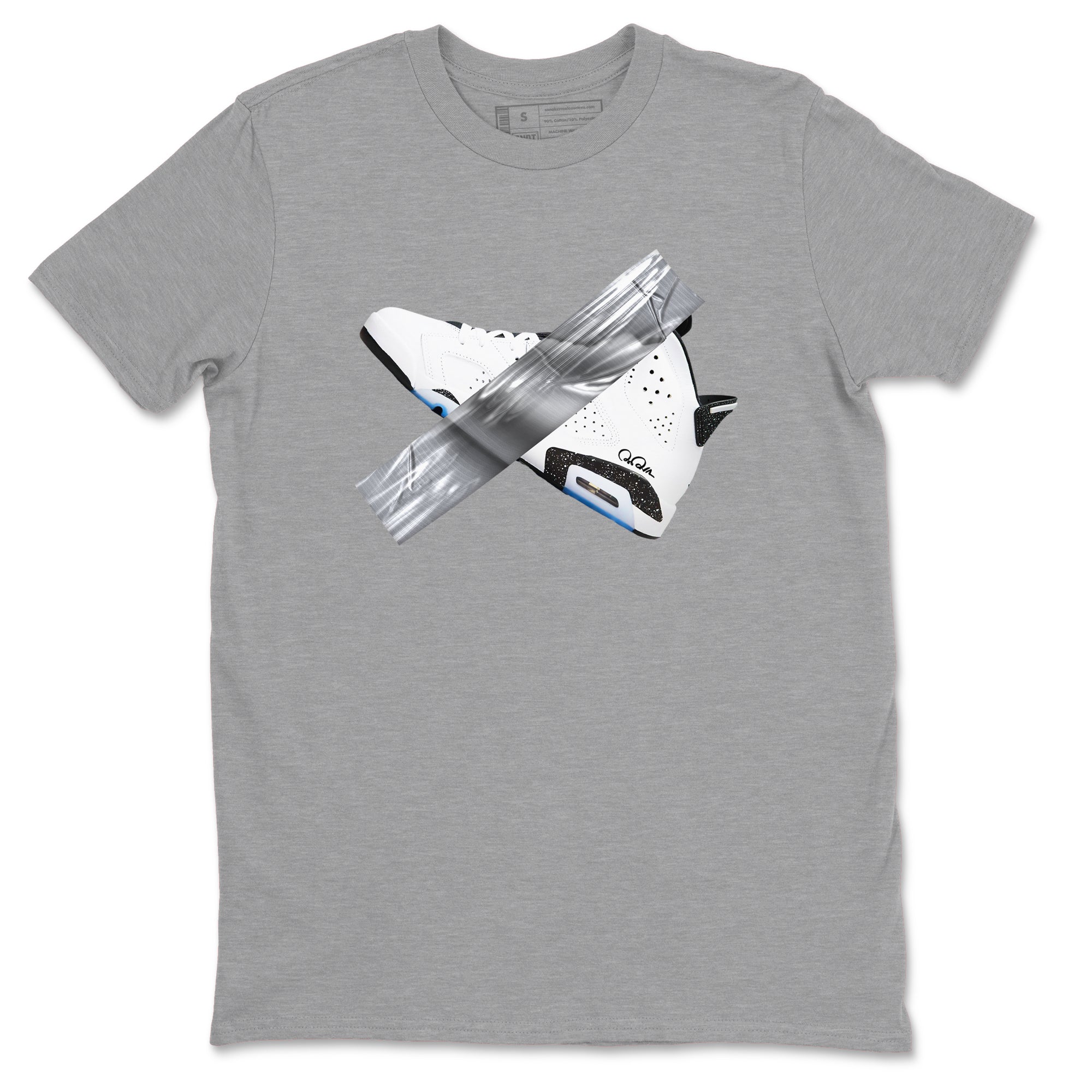 Duct Tape snkmatch Tees - Air Jordan 6 White Black