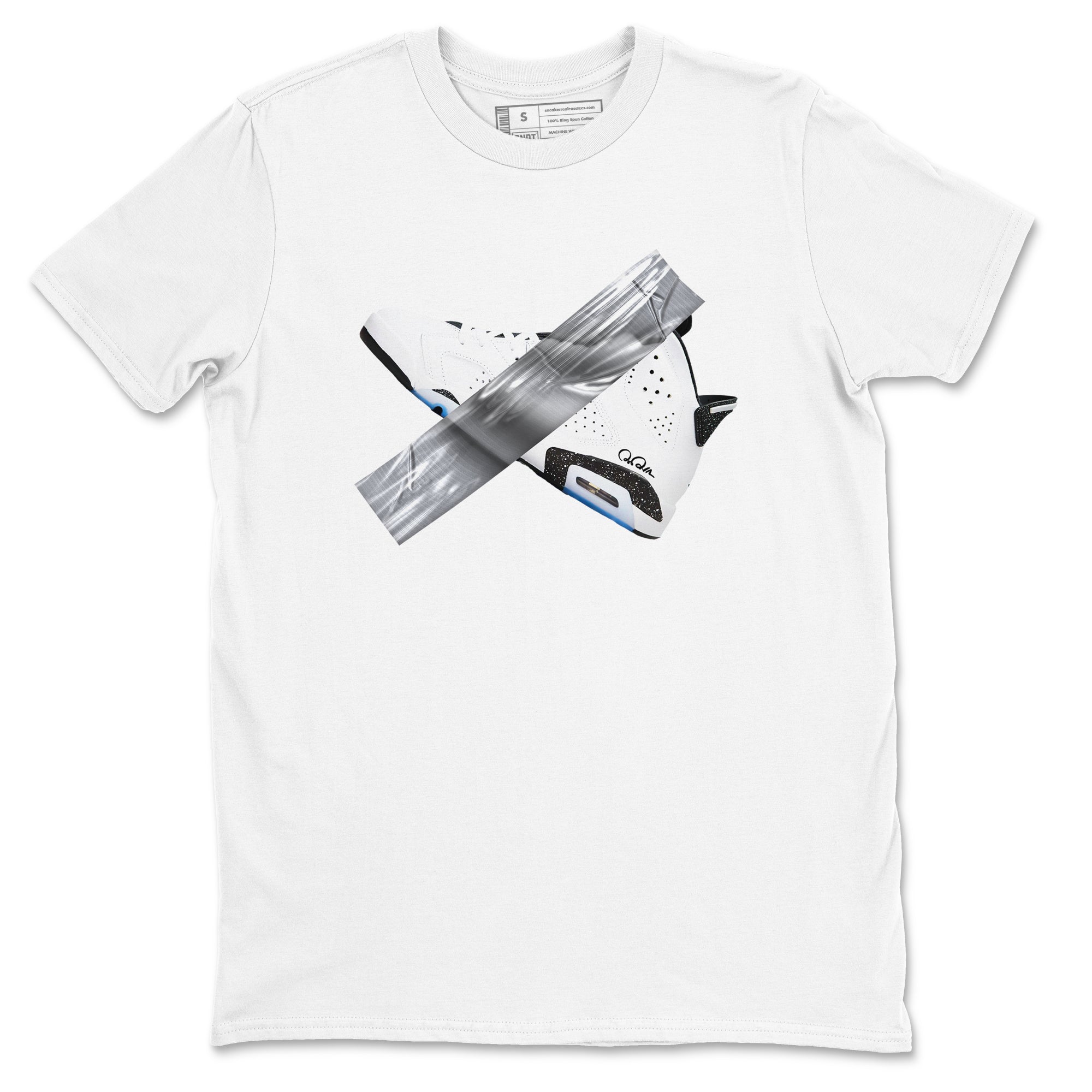 Duct Tape snkmatch Tees - Air Jordan 6 White Black