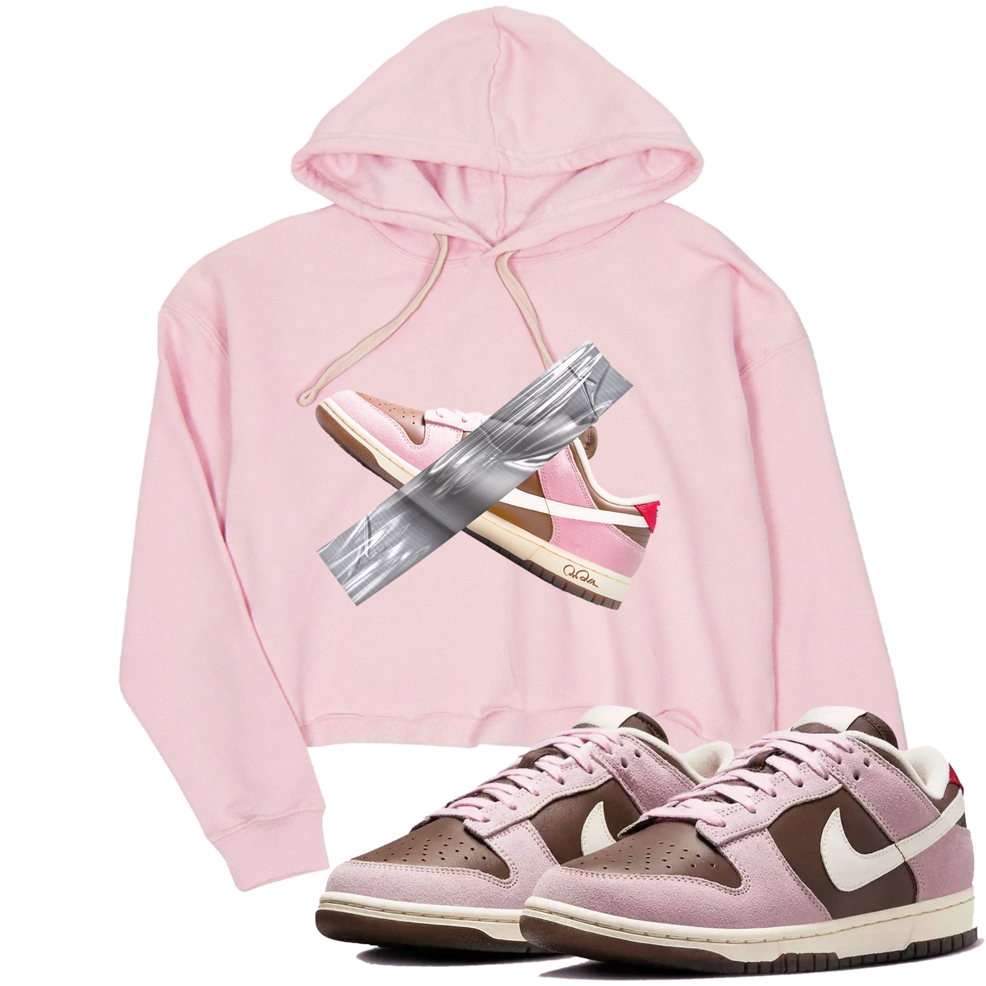 Duct Tape snkmatch Women's Top - Dunk Cacao Wow And Pink Foam