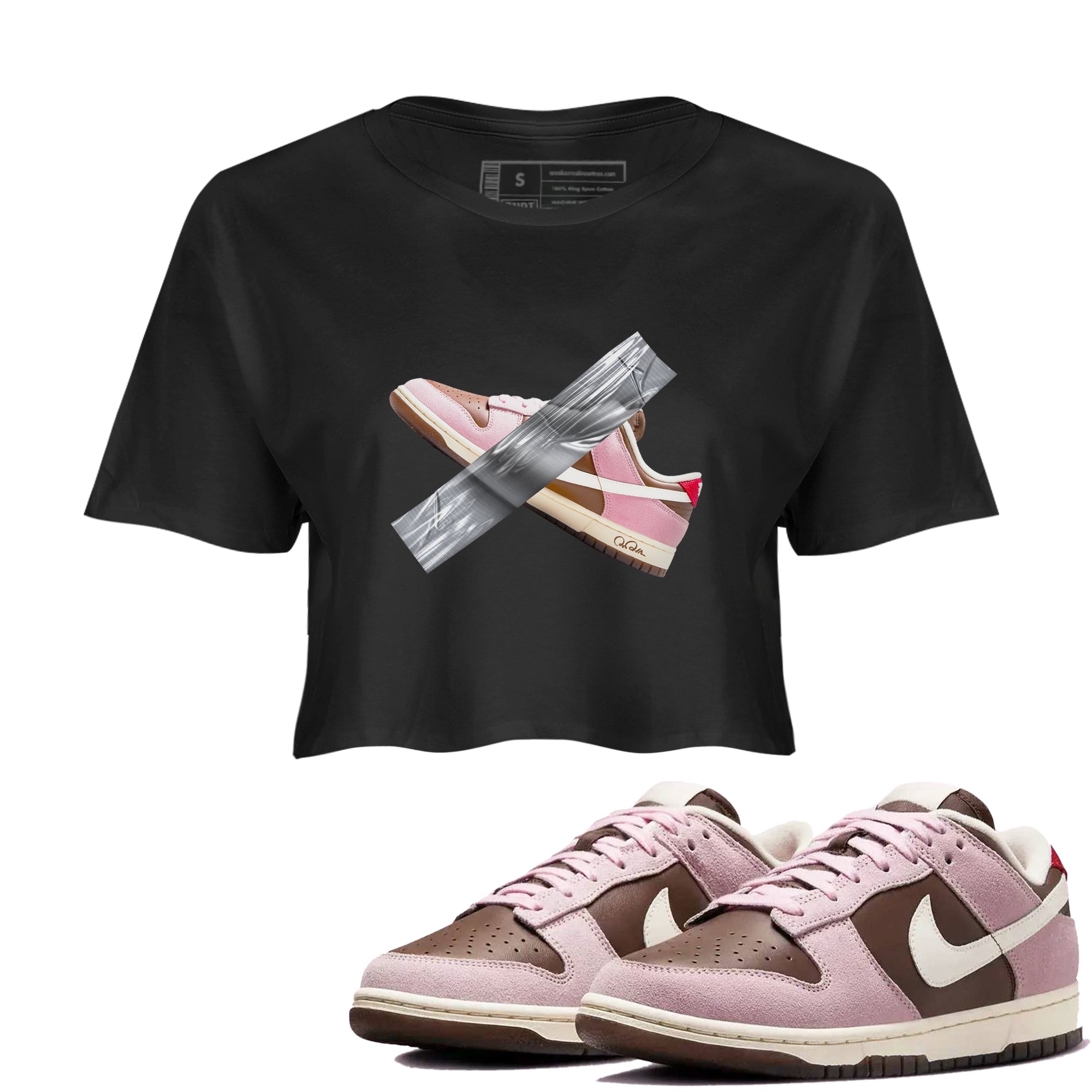 Duct Tape snkmatch Women's Top - Dunk Cacao Wow And Pink Foam