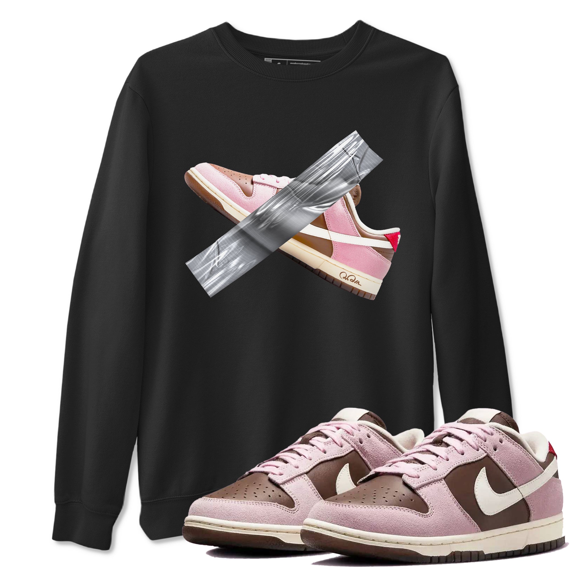 Duct Tape snkmatch Tees - Dunk Cacao Wow And Pink Foam