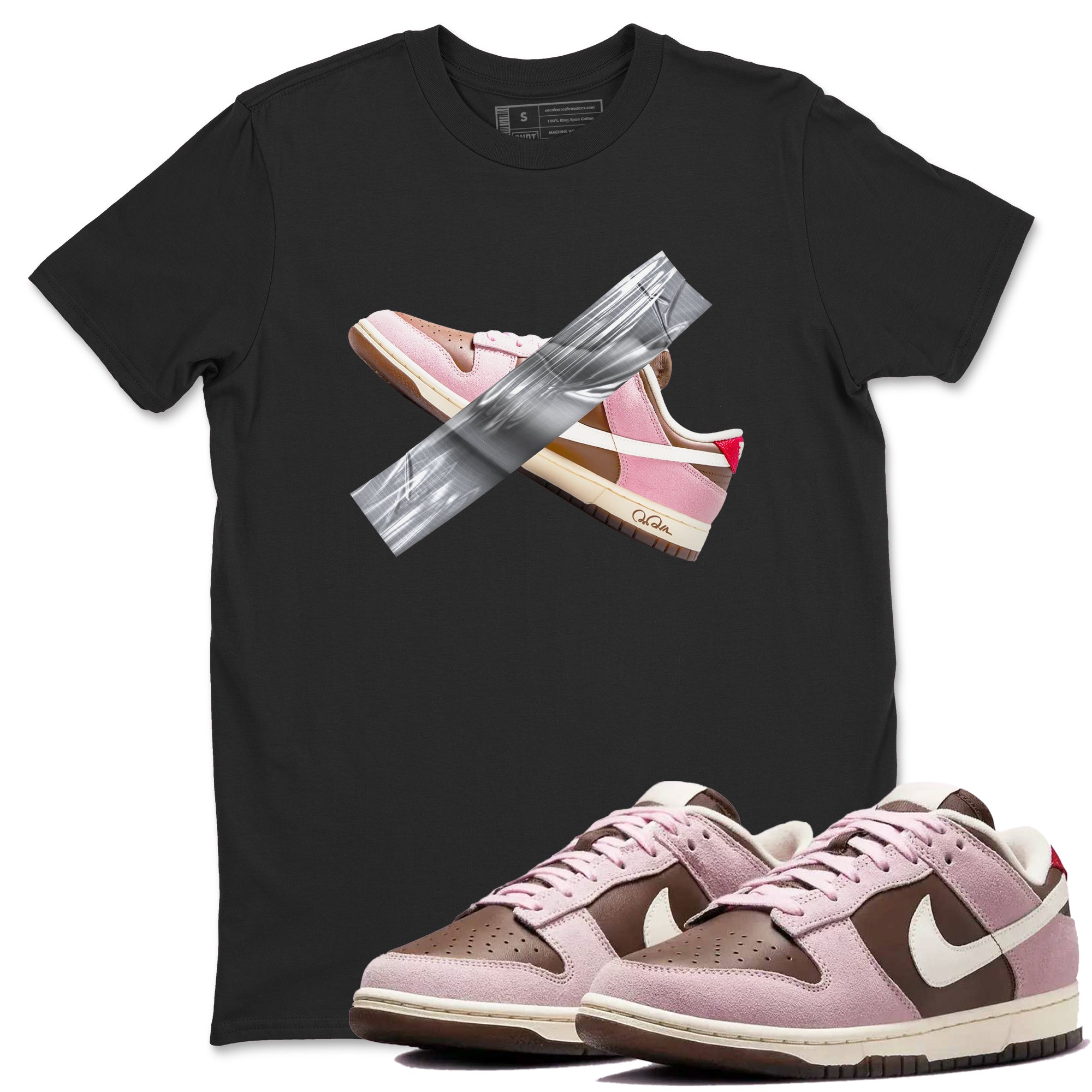 Duct Tape snkmatch Tees - Dunk Cacao Wow And Pink Foam