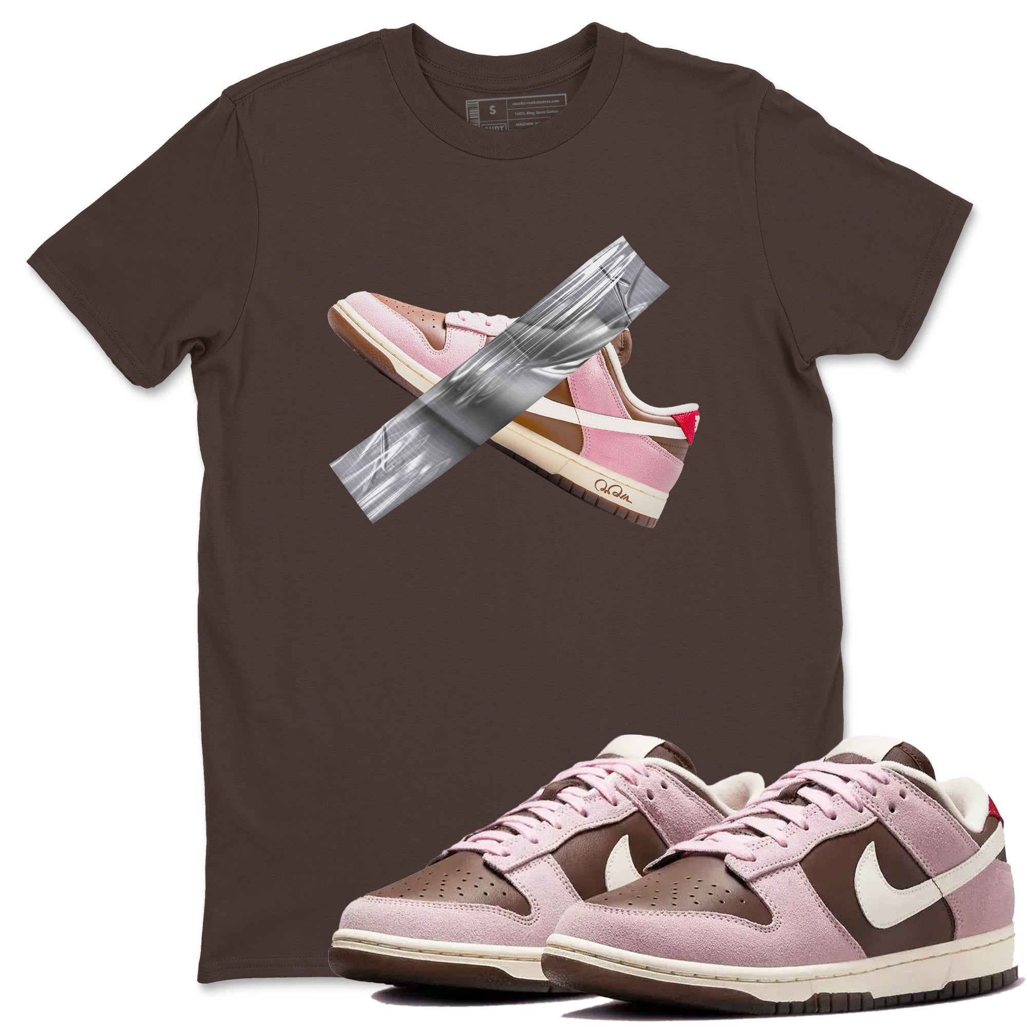 Duct Tape snkmatch Tees - Dunk Cacao Wow And Pink Foam
