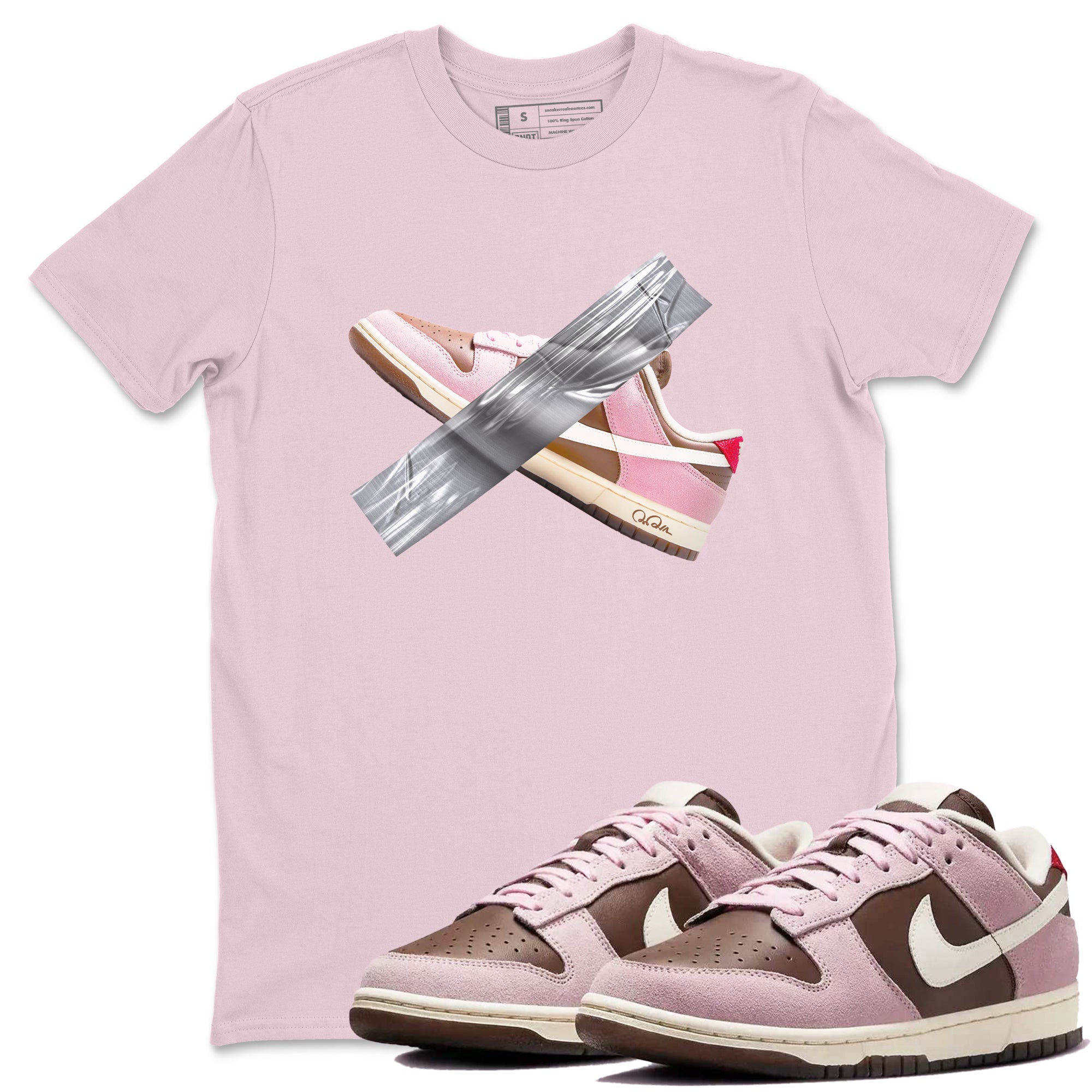 Duct Tape snkmatch Tees - Dunk Cacao Wow And Pink Foam