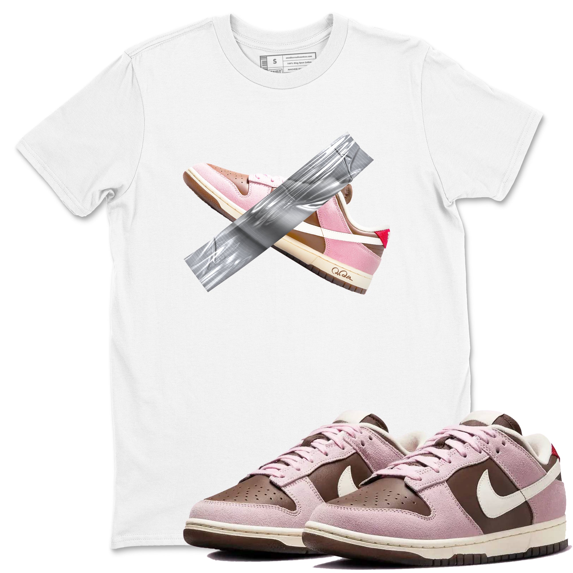 Duct Tape snkmatch Tees - Dunk Cacao Wow And Pink Foam