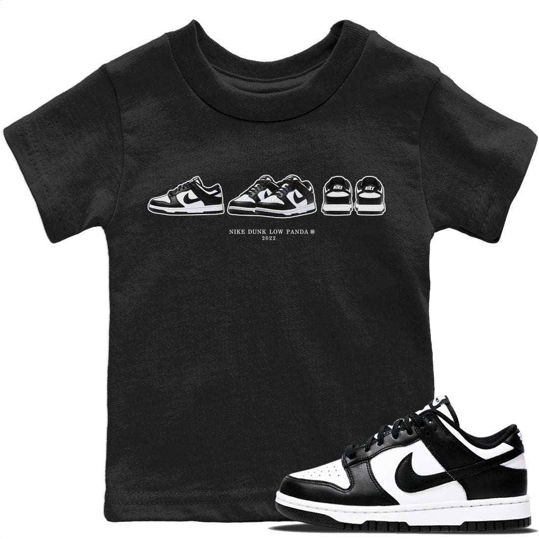 snkmatch Prelude Kids Tops - Dunk Panda