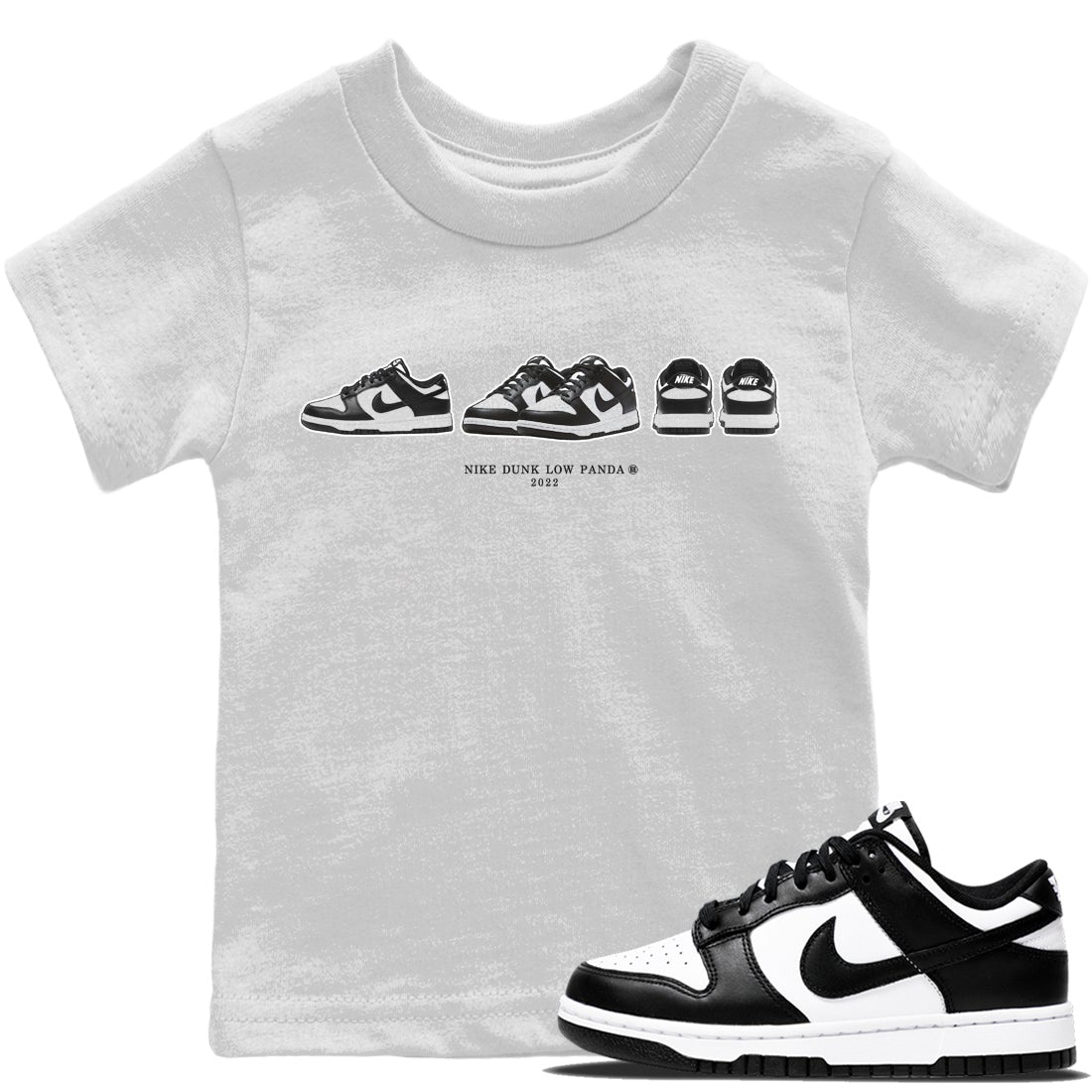 snkmatch Prelude Kids Tops - Dunk Panda
