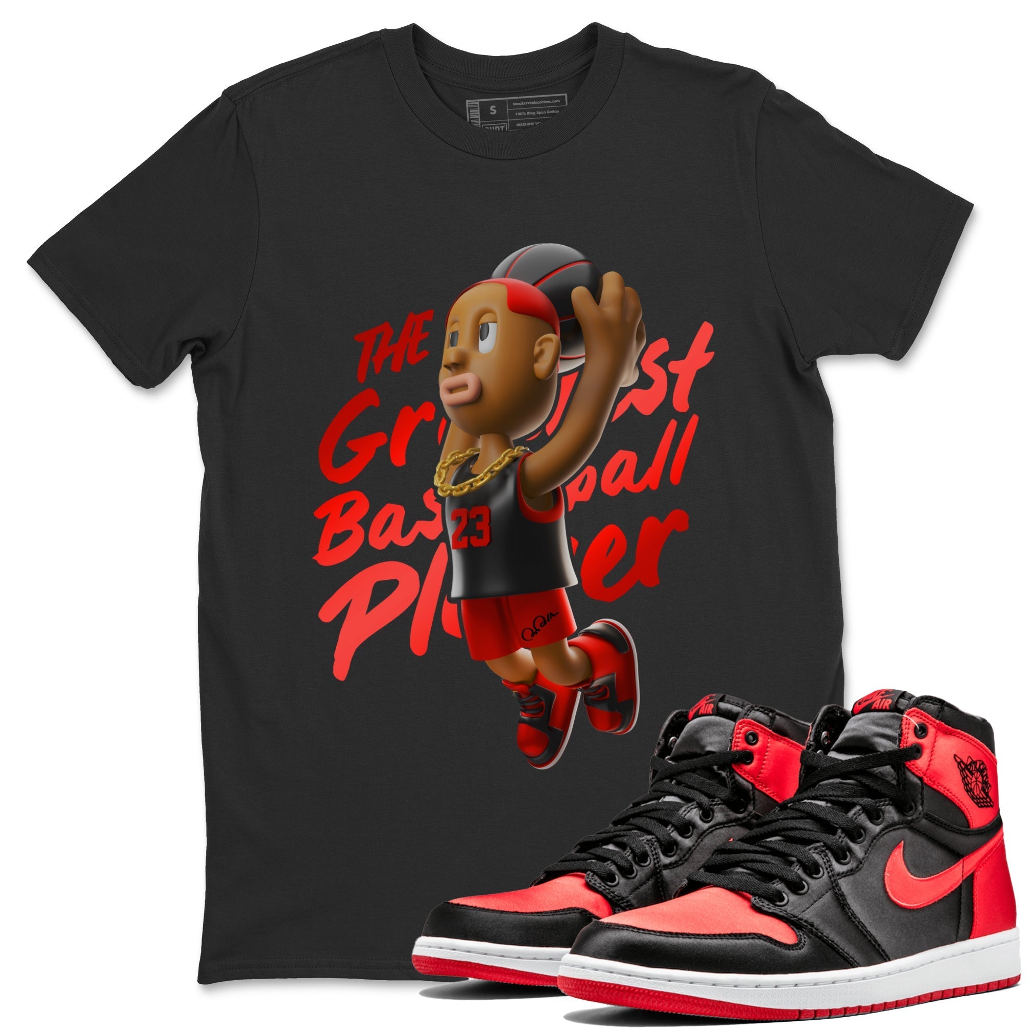 Dunkshot Boy Unisex Tops - Air Jordan 1 Satin Bred