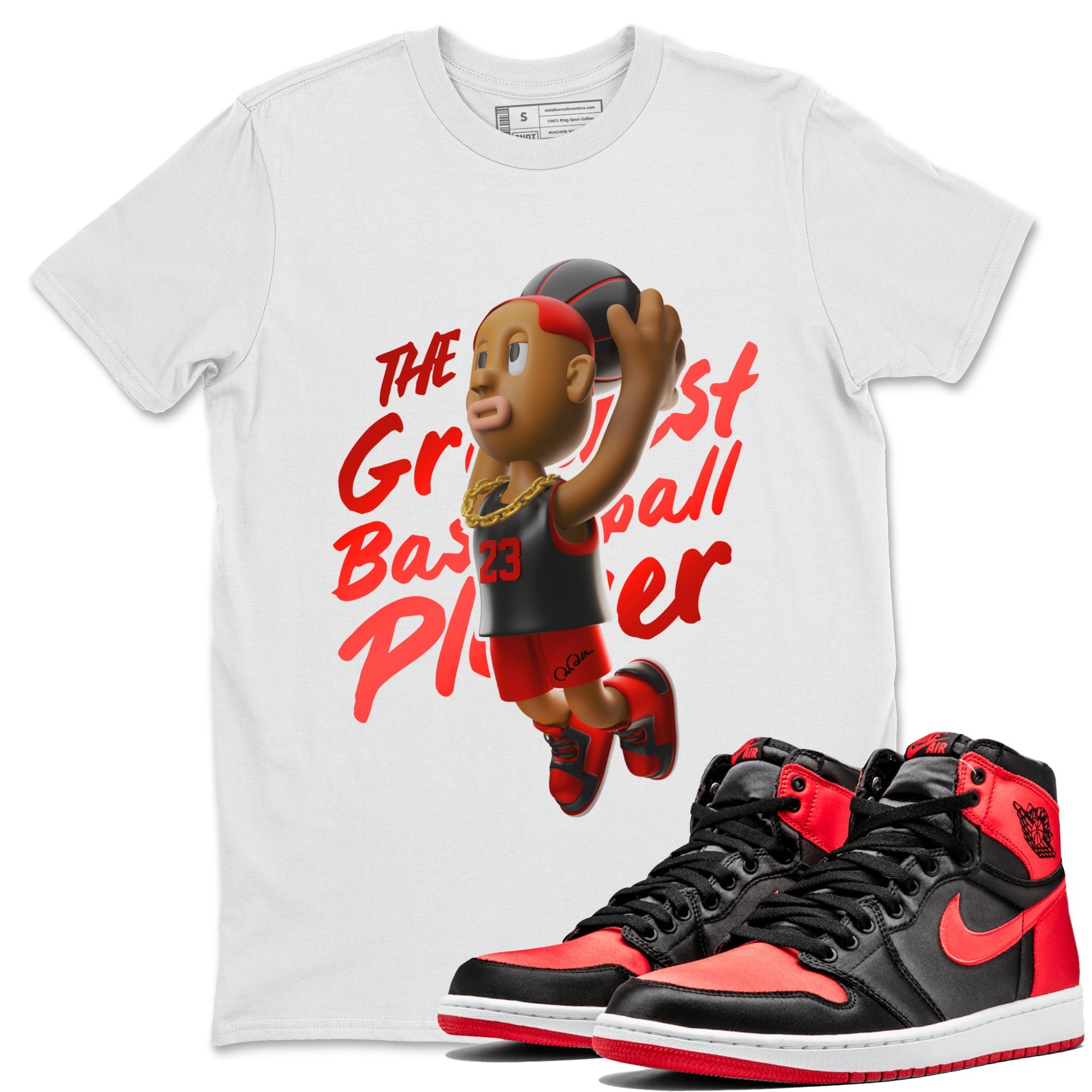 Dunkshot Boy Unisex Tops - Air Jordan 1 Satin Bred