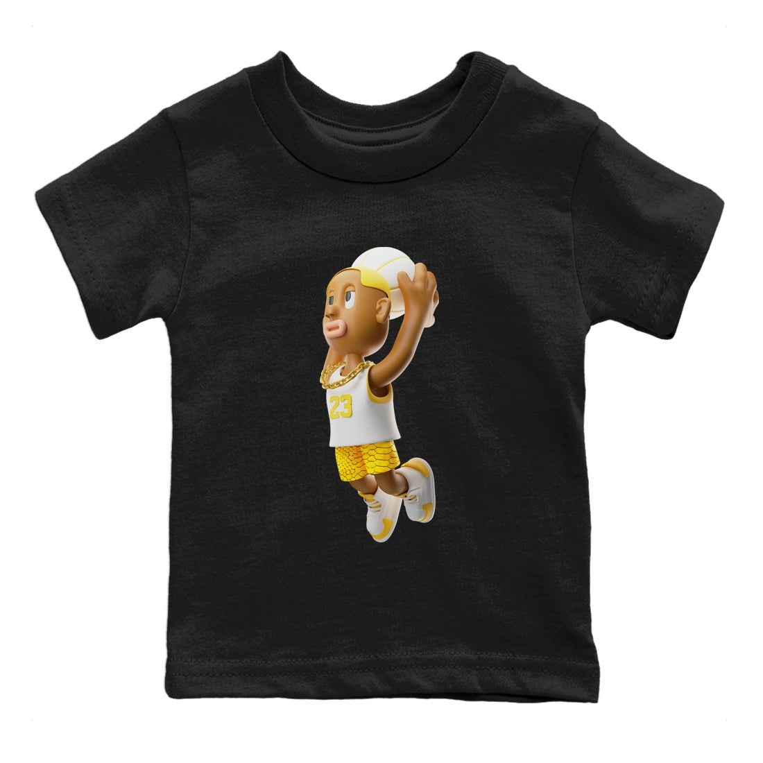 Dunkshot Boy Kids Tops - Air Jordan 11 Yellow Python
