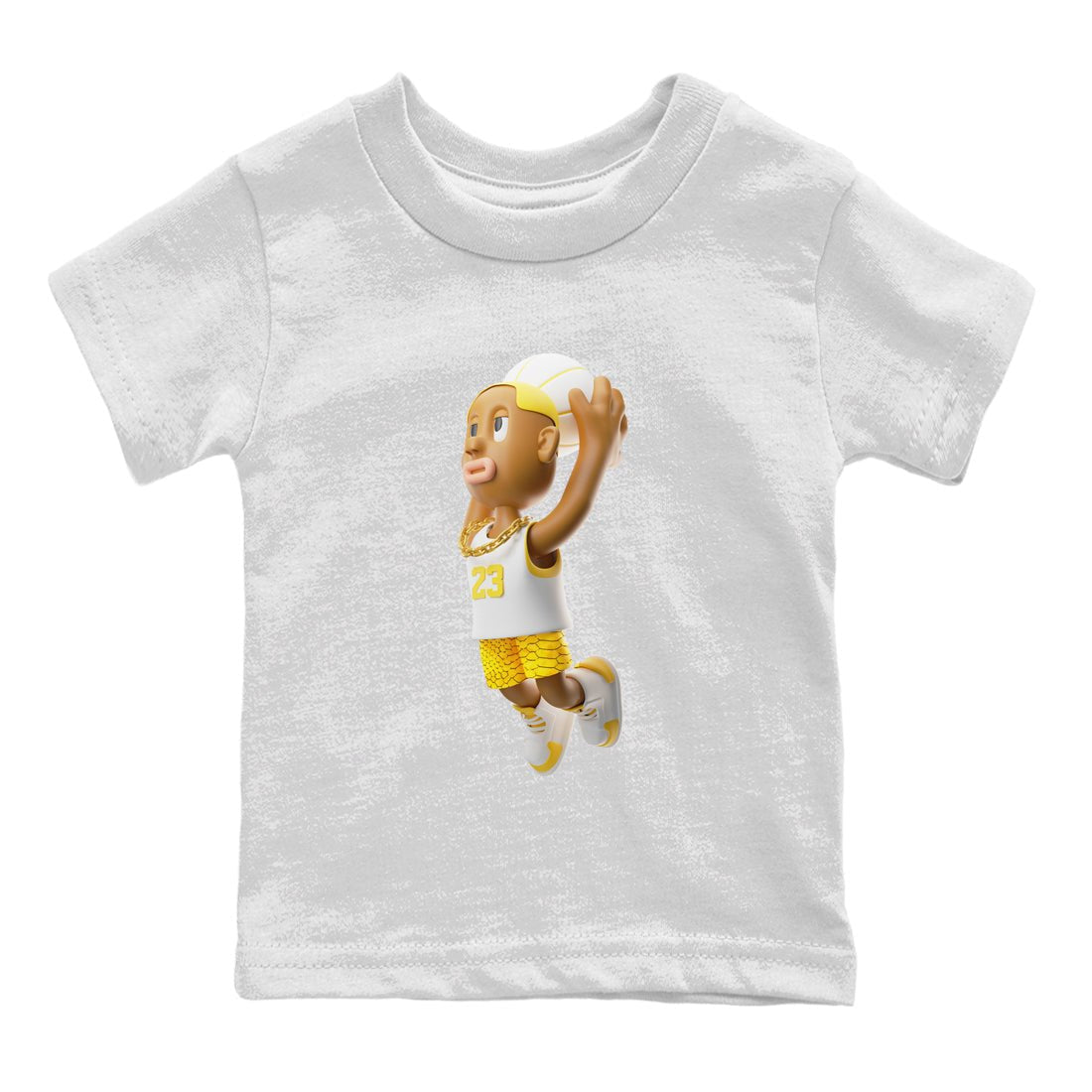 Dunkshot Boy Kids Tops - Air Jordan 11 Yellow Python