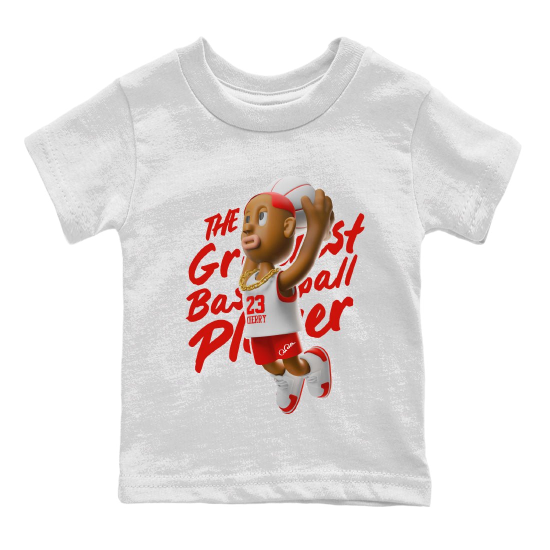 Dunkshot Boy Kids Tops - Air Jordan 12 Cherry