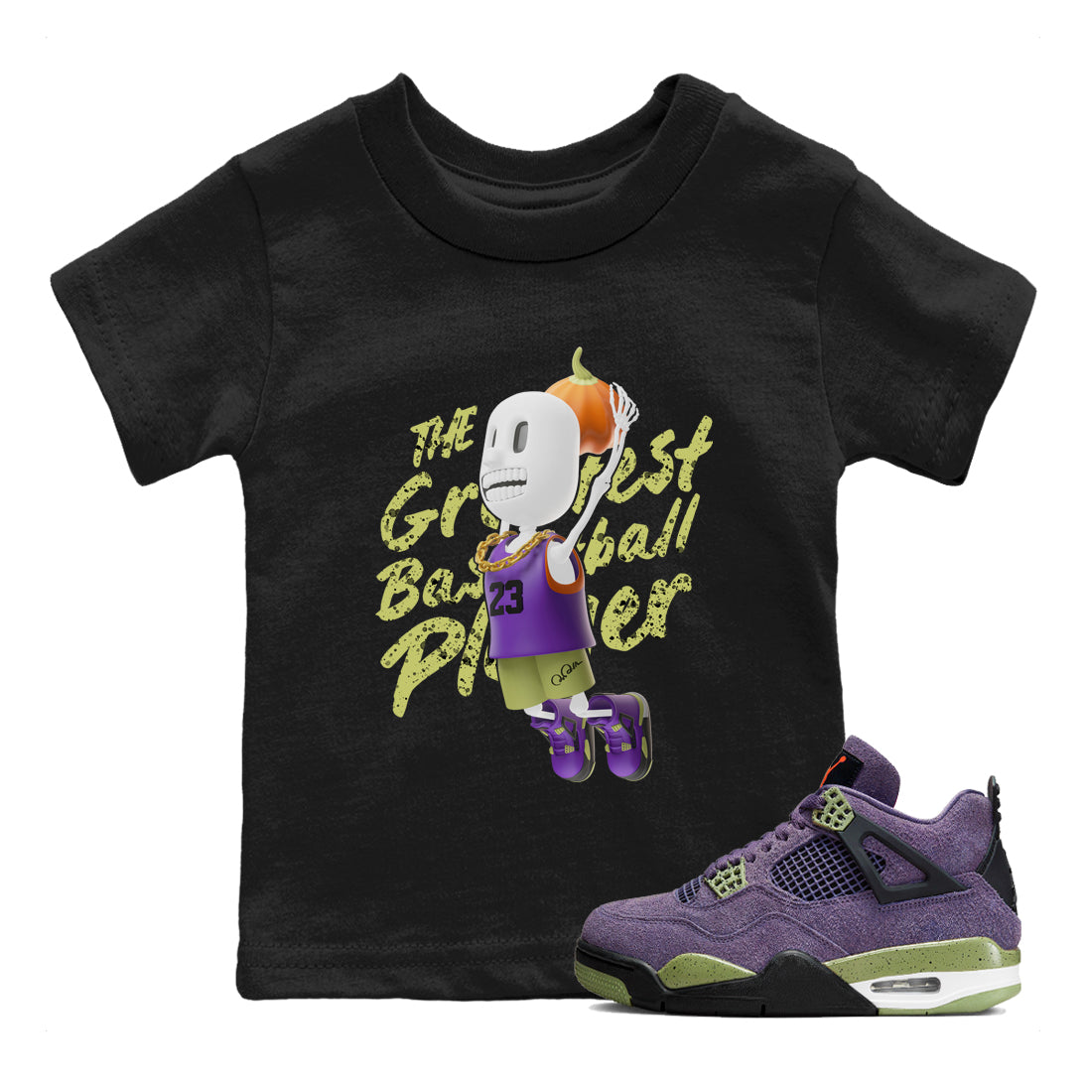 Dunkshot Boy snkmatch Tee Kids - Air Jordan 4 Canyon Purple