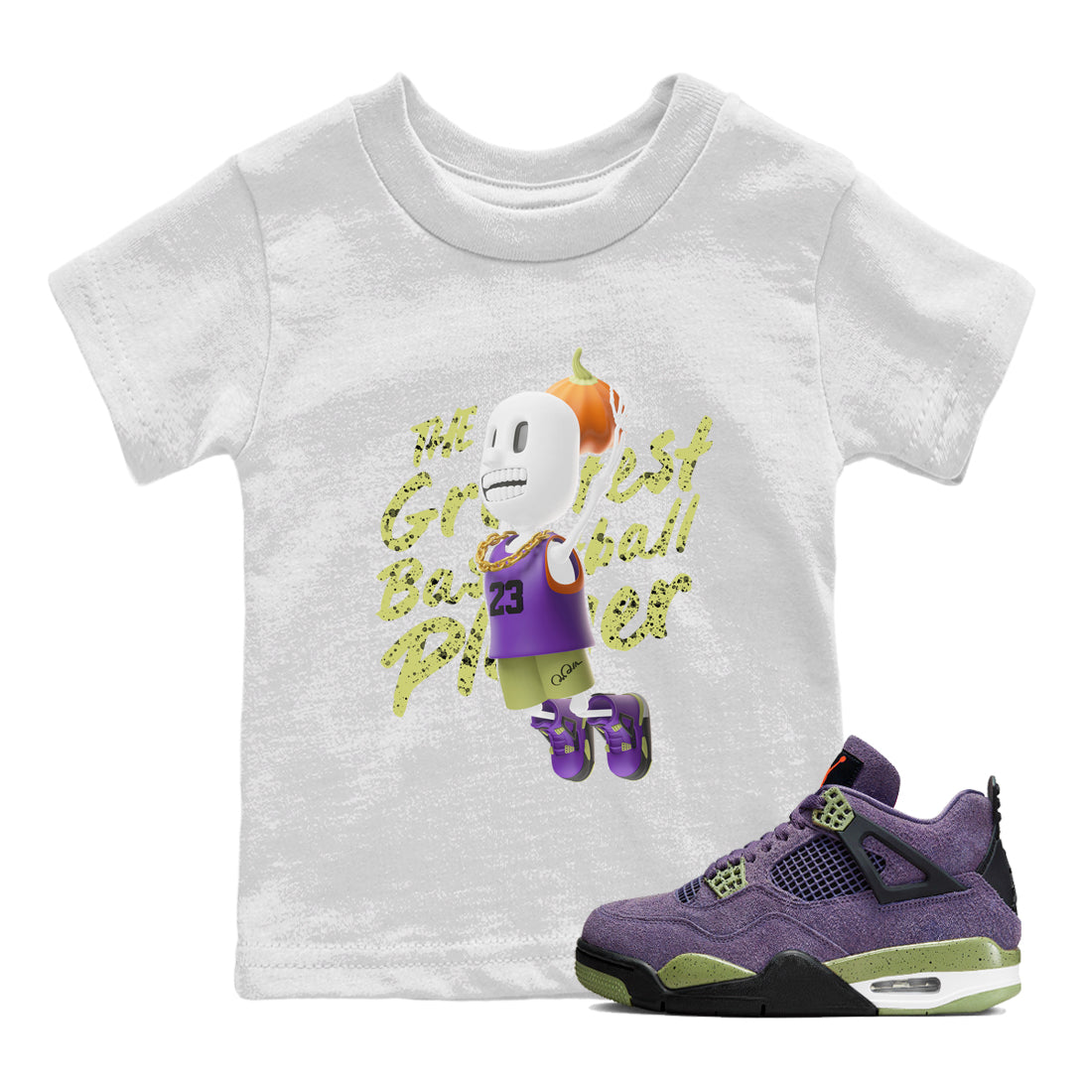 Dunkshot Boy snkmatch Tee Kids - Air Jordan 4 Canyon Purple