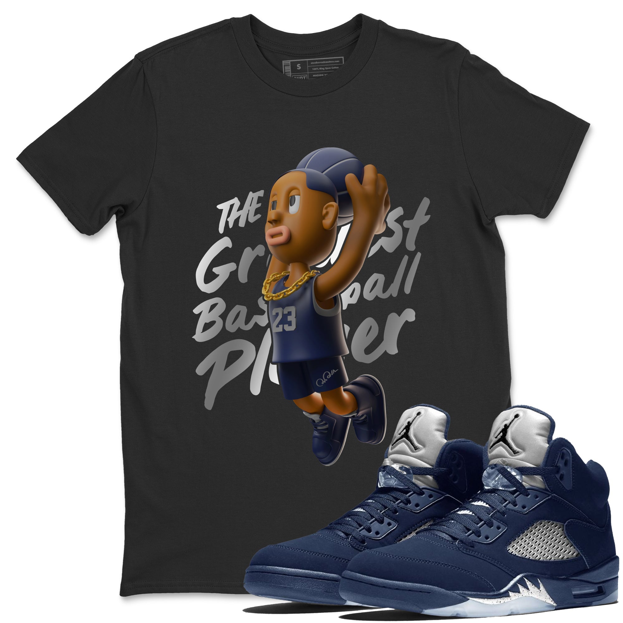 Dunkshot Boy Unisex Tops - Air Jordan 5 Georgetown