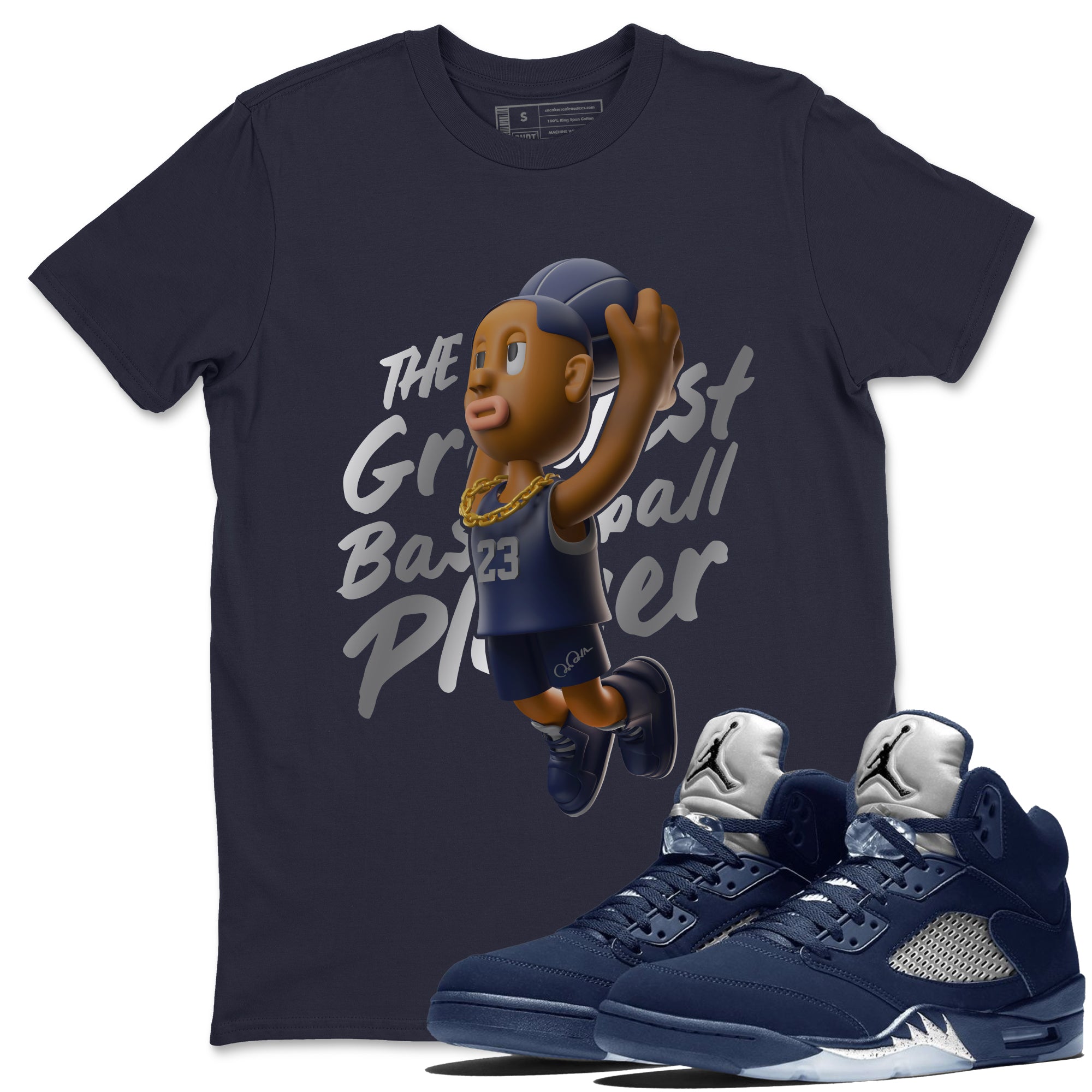 Dunkshot Boy Unisex Tops - Air Jordan 5 Georgetown