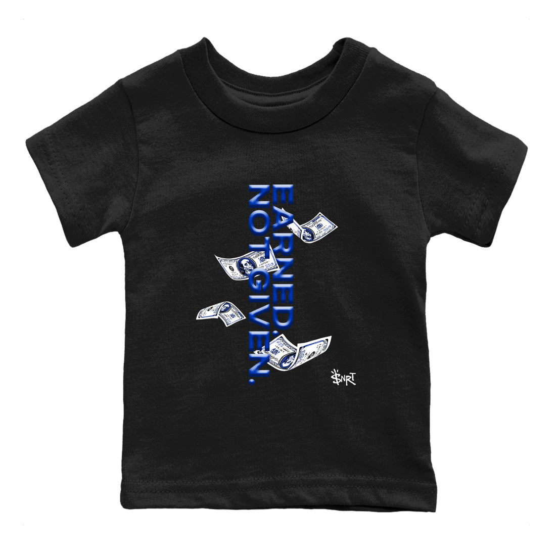 Earned Not Given snkmatch Tees Kids - Air Foamposite One Royal