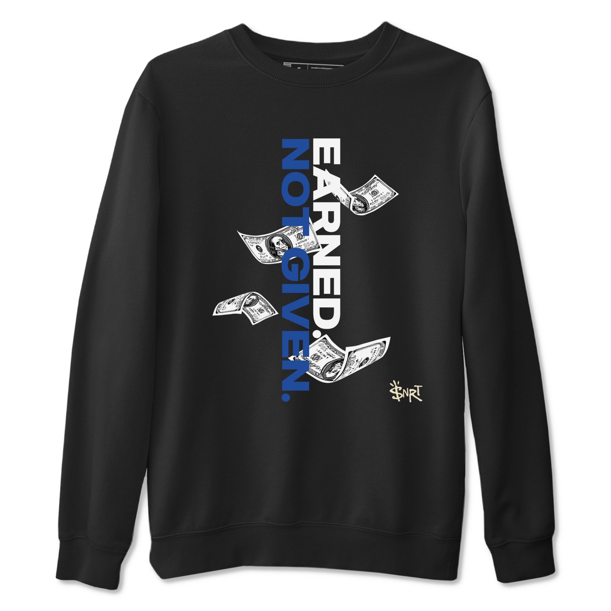Earned Not Given snkmatch Tees - Air Jordan 1 Game Royal