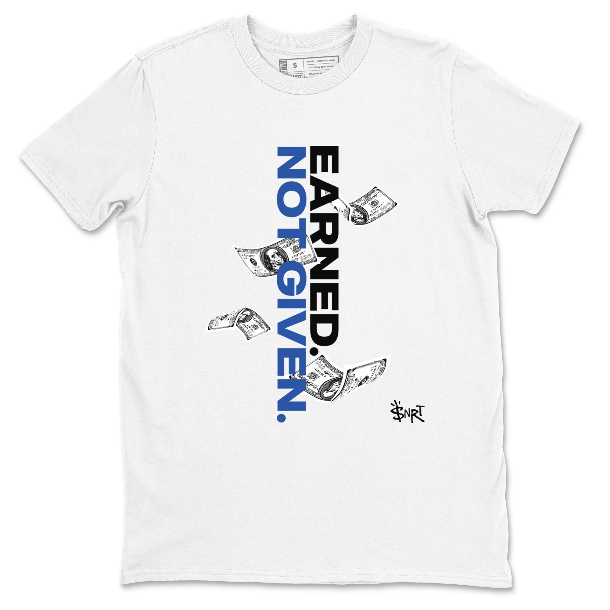 Earned Not Given snkmatch Tees - Air Jordan 1 Game Royal