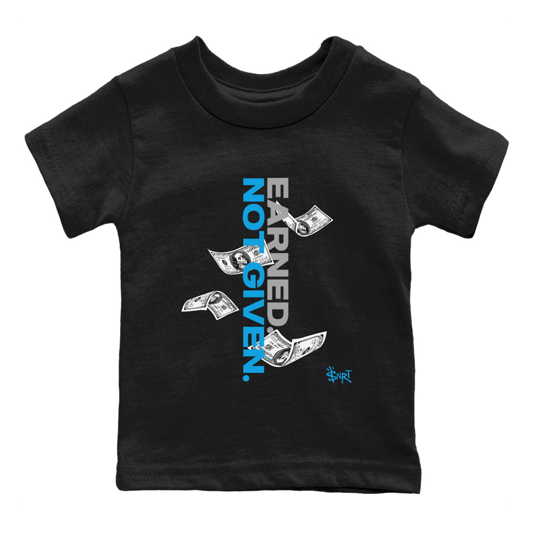 Earned Not Given snkmatch Tees Kids - Air Jordan 1 UNC Reimagined
